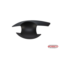Black Door Handle Bowl Covers Protectors Suitable For Mitsubishi Triton MQ MR 2015-2023