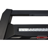 Triple Black Nudge Bar with Integrated Light Bar and Skid Plate suitable for Ford Ranger RAPTOR 2017-2022