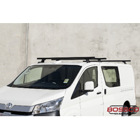 Set of 2 Black Heavy Duty Roof Racks Suitable for Toyota Hiace 2019-2024