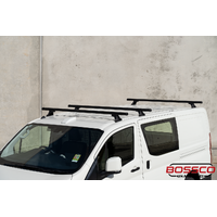 Set of 3 Black Heavy Duty Roof Racks Suitable for Toyota Hiace 2019-2024