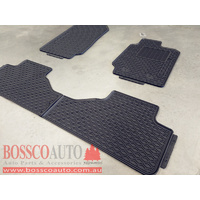 All Weather Rubber Floor Mats suitable for Ford Ranger PX|PX MKII Extended Cab 2012-2020 - RUNOUT