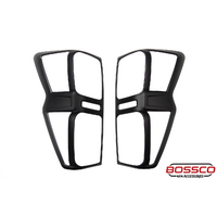 Black Rear Tail Light Trim Covers Suitable For Isuzu D-Max RG 2020-2024