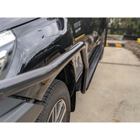 Heavy Duty Black Side Steps With Brush Bars Suitable For Toyota Hilux 2015-2024