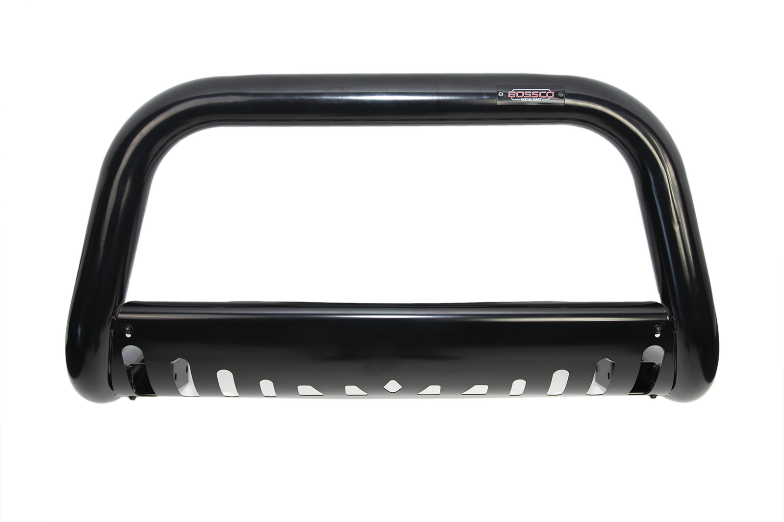 Black Low Nudge Bar with Skid Plate suitable for GWM Great Wall Cannon 09/2020-04/2022