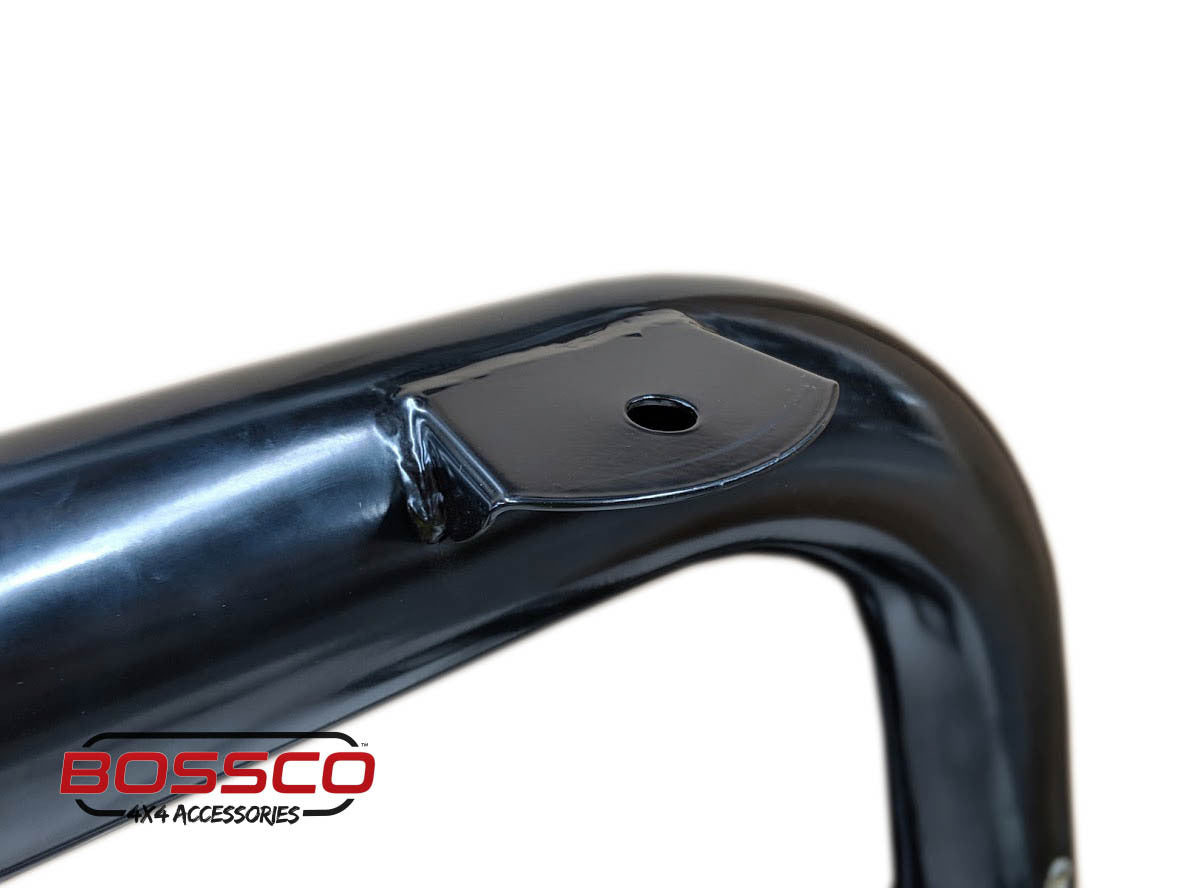 Black Nudge Bar with Skid Plate suitable for Isuzu MU-X 2012-2020