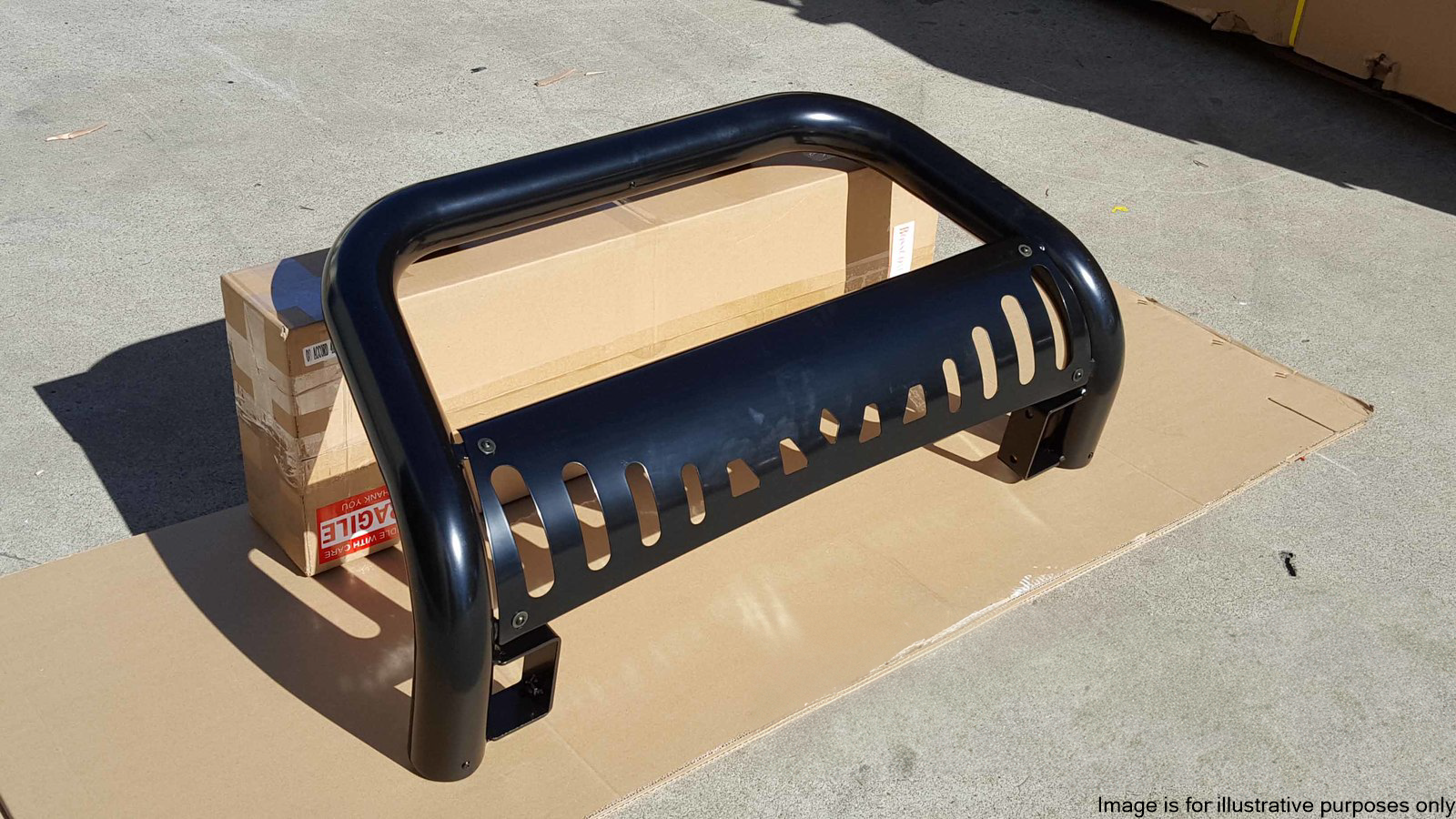 Black Nudge Bar (With Skid Plate) Suitable for Ford Everest 2015-2022