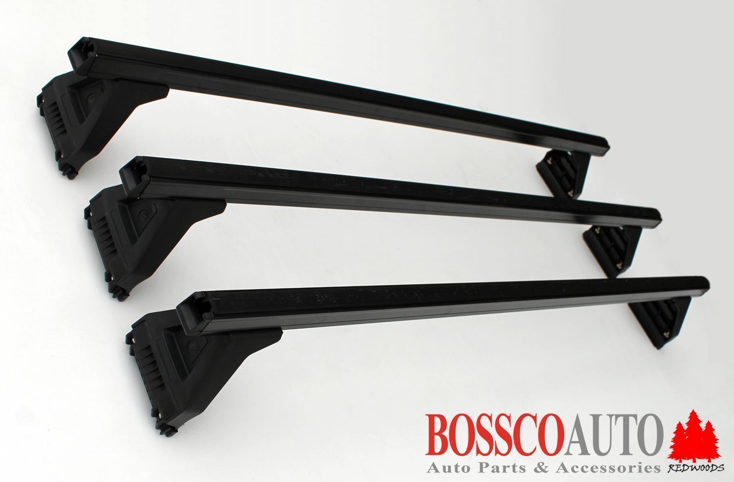 Black ROOF RACKS suitable for FORD ECONOVAN 1999–2020 (Low Roof)