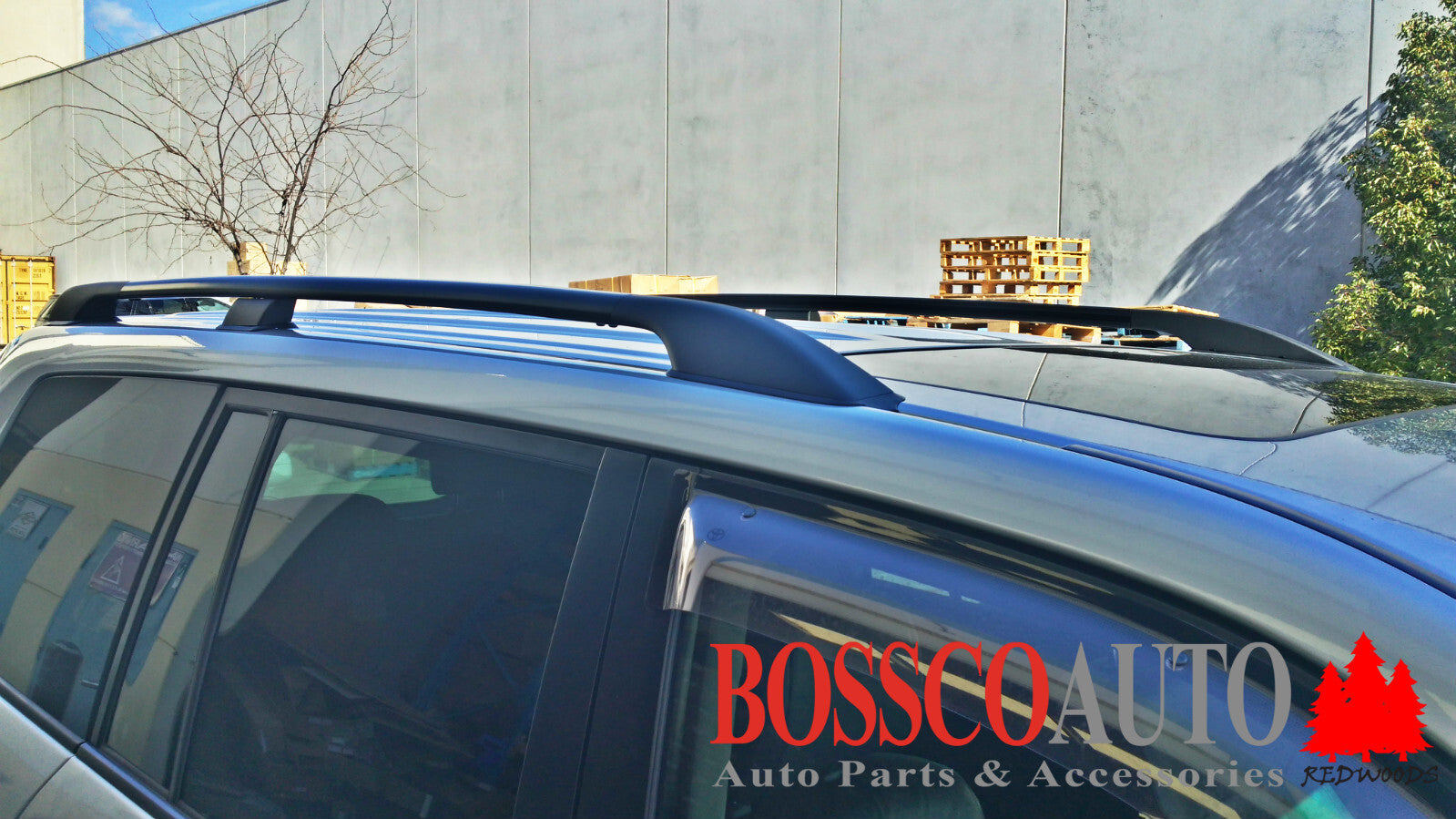 Black ROOF RAILS Suitable for Toyota Landcruiser 200 Series 2008-2021