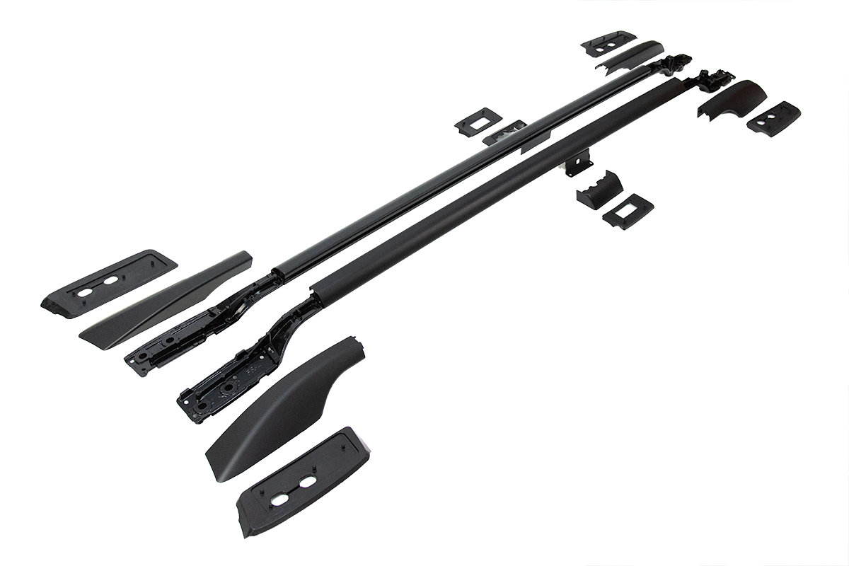 Black ROOF RAILS Suitable for Toyota Landcruiser 200 Series 2008-2021