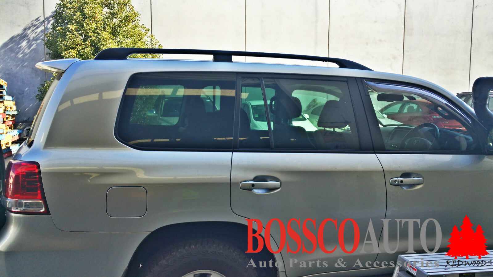 Black ROOF RAILS Suitable for Toyota Landcruiser 200 Series 2008-2021