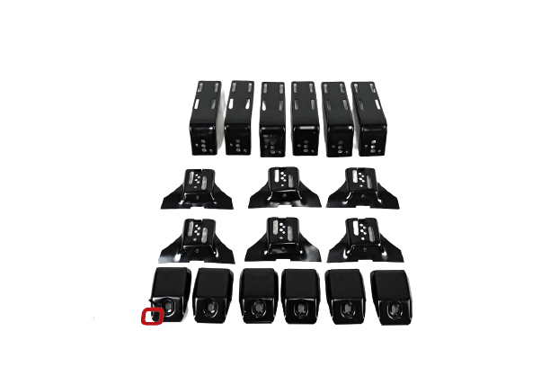 Set of 6 Universal Gutter Mount Bracket (12.5cm-15cm) for Low Roof Roof Basket