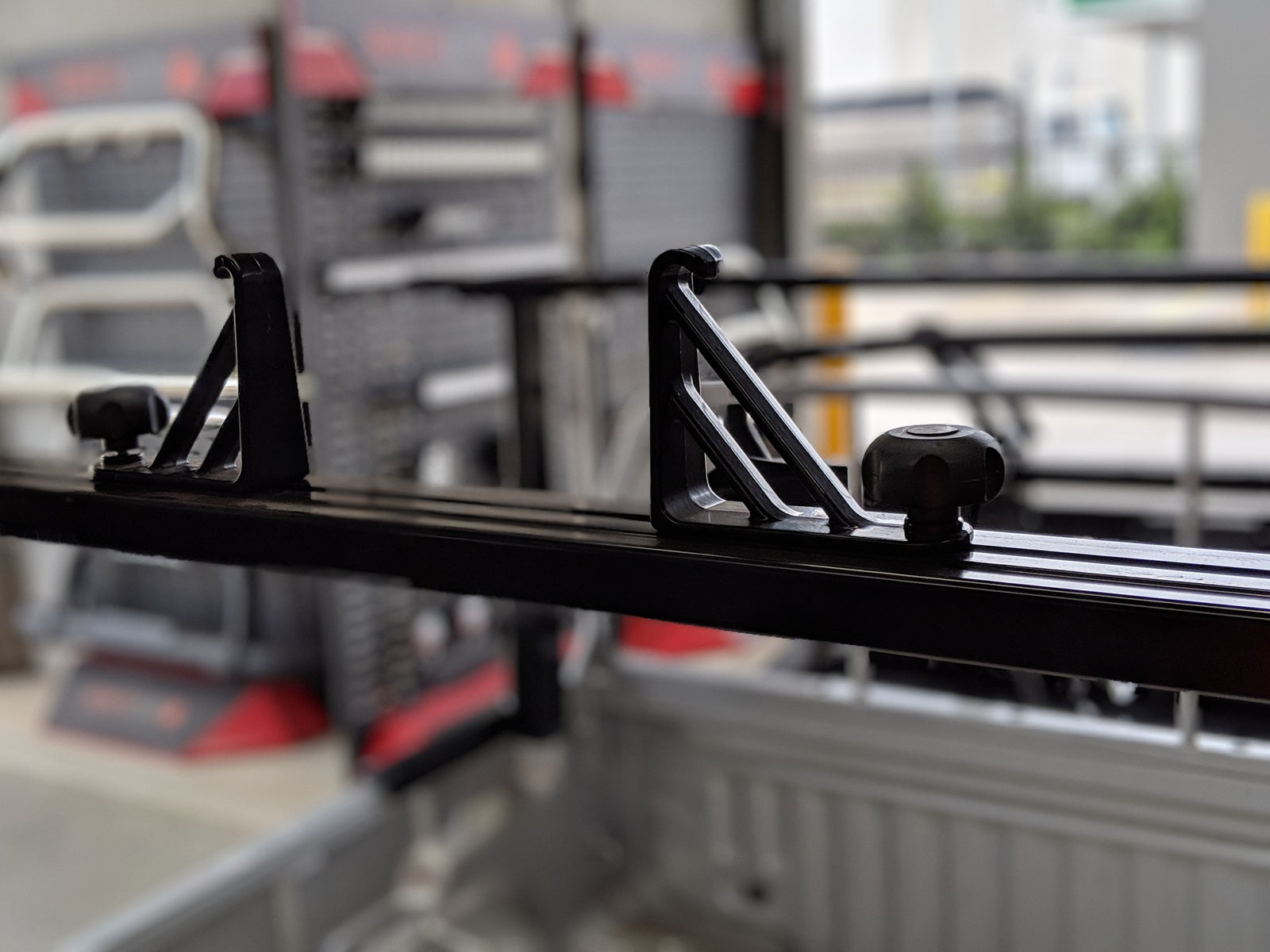 Aluminium Black Ladder Rack For Ute Tub Multi-Height (Single). FREE INSTALLATION FOR FIRST CUSTOMER!