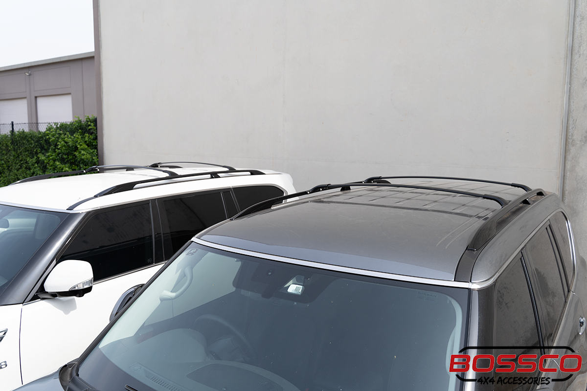 Black Roof Rails And Racks Suitable For Nissan Patrol Y62 Series 2010-2024