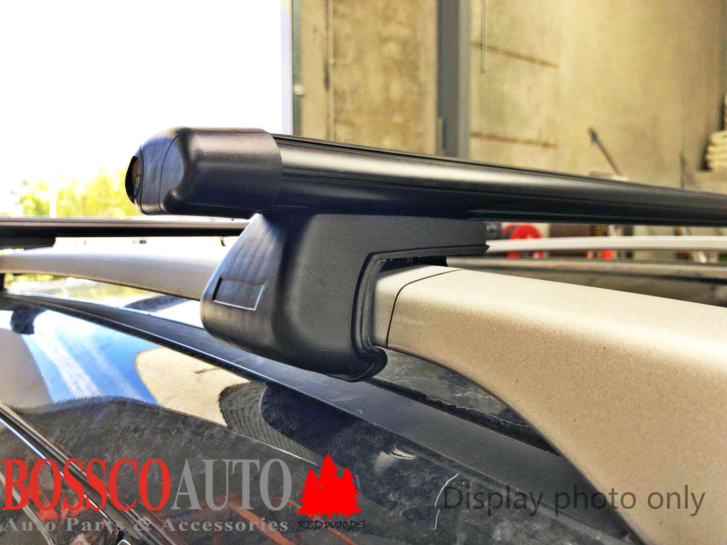 Black Roof Rails & Black Cross Racks Suitable For Mitsubishi Triton MQ 2015-2019