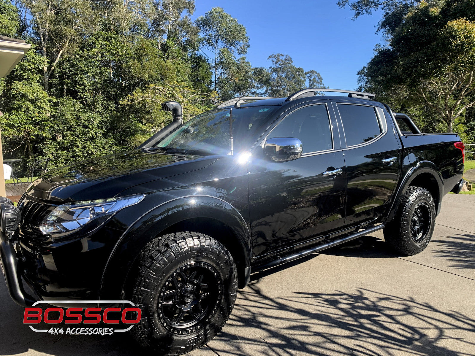 Black Roof Rails Suitable For Mitsubishi Triton MQ 2015-2019