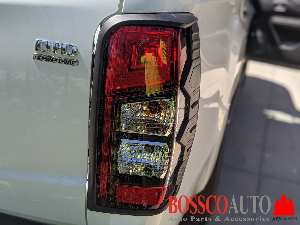 Rear Black Tail Light Taillight Light Trim Covers Suitable For Mitsubishi Triton MR 2019-2023