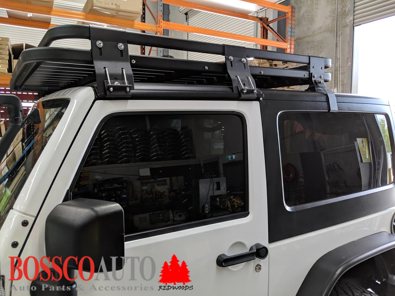 Black Aluminium Alloy Roof Basket with Full Side Fenders Suitable For Jeep Wrangler JK 2007-2018
