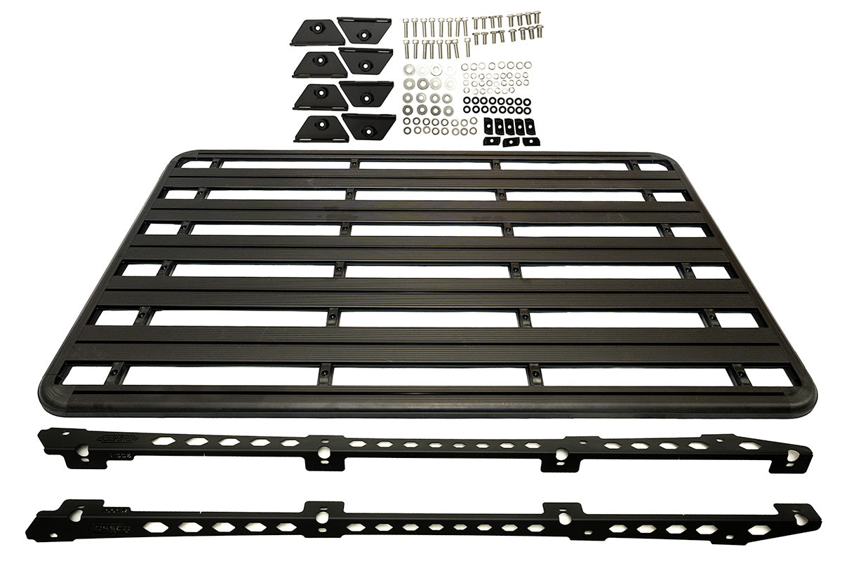 Aluminium Flat Roof Platform 2200x1425mm With Backbone Brackets Suitable For Toyota Landcruiser 200s 2007-2022
