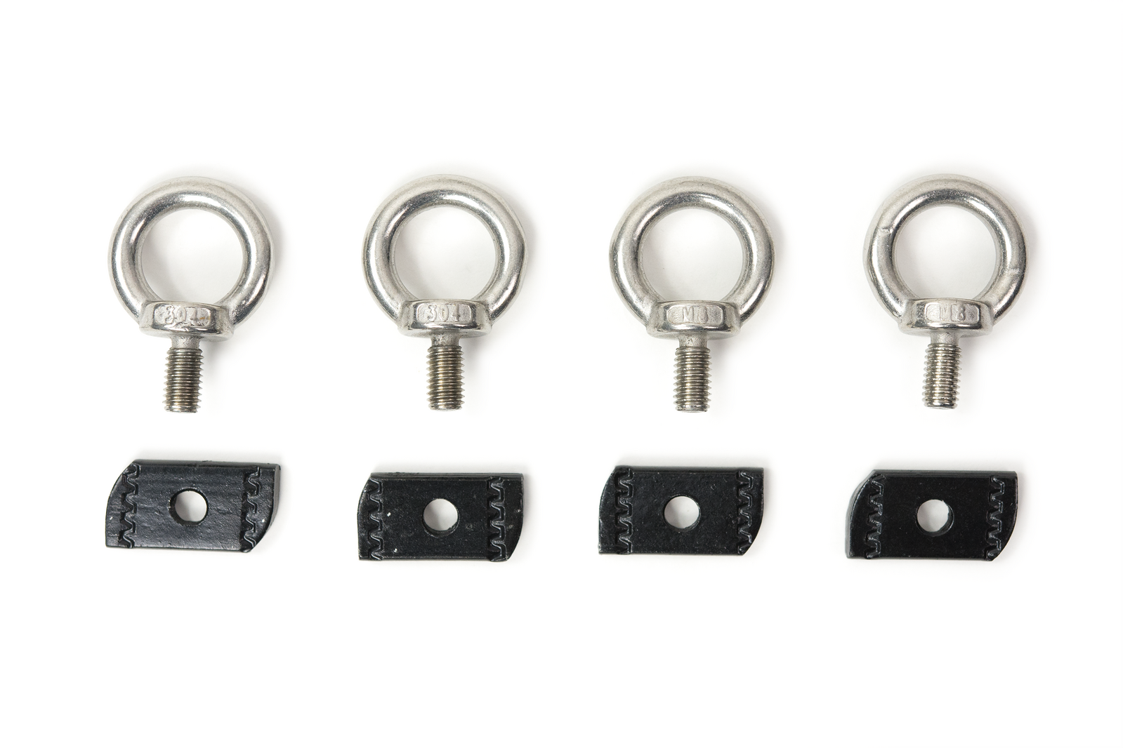 Eye bolt Tie Down Points Suitable For Aluminium Bossracks - set of 4 | For 20810A platforms