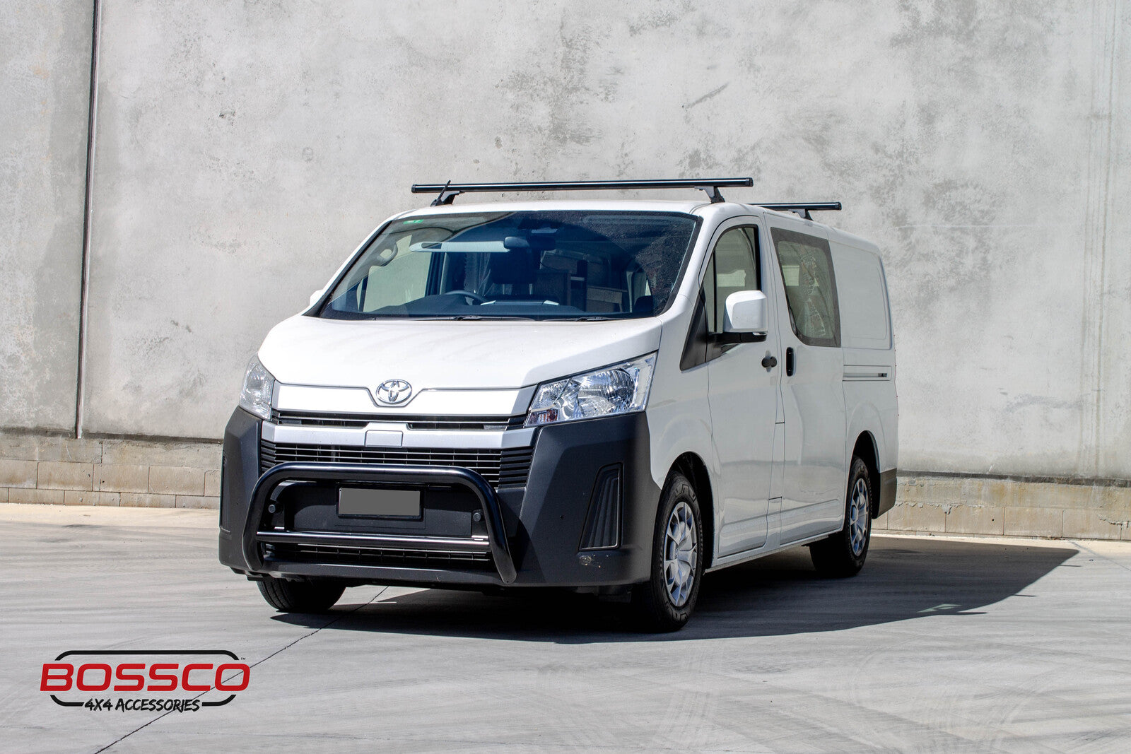 Black Nudge Bar Suitable For Toyota Hiace LWB 2019-2023