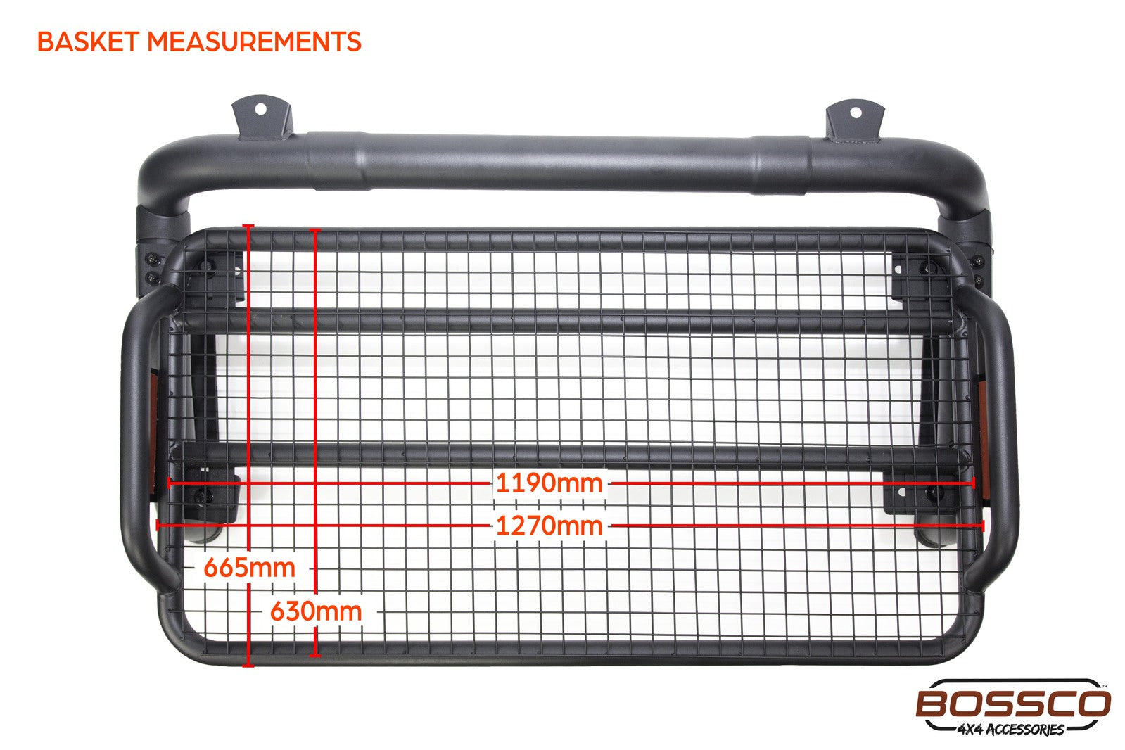 Loaded Sports Bar V2 with Roof Basket | Flat base for tubs | Universal for most tubs