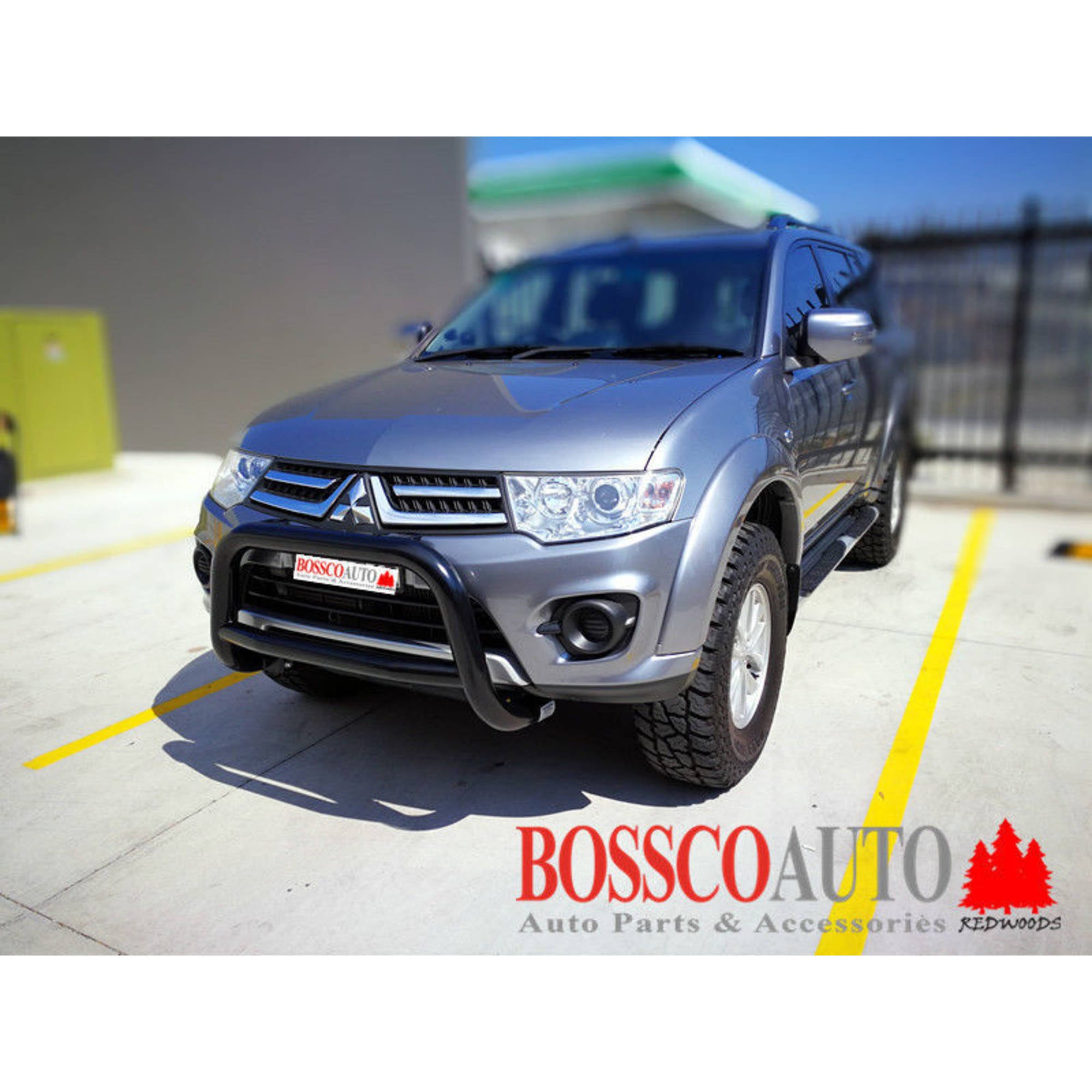 Black Low Aluminium Alloy Nudge bar suitable for Mitsubishi Triton 2008-2015