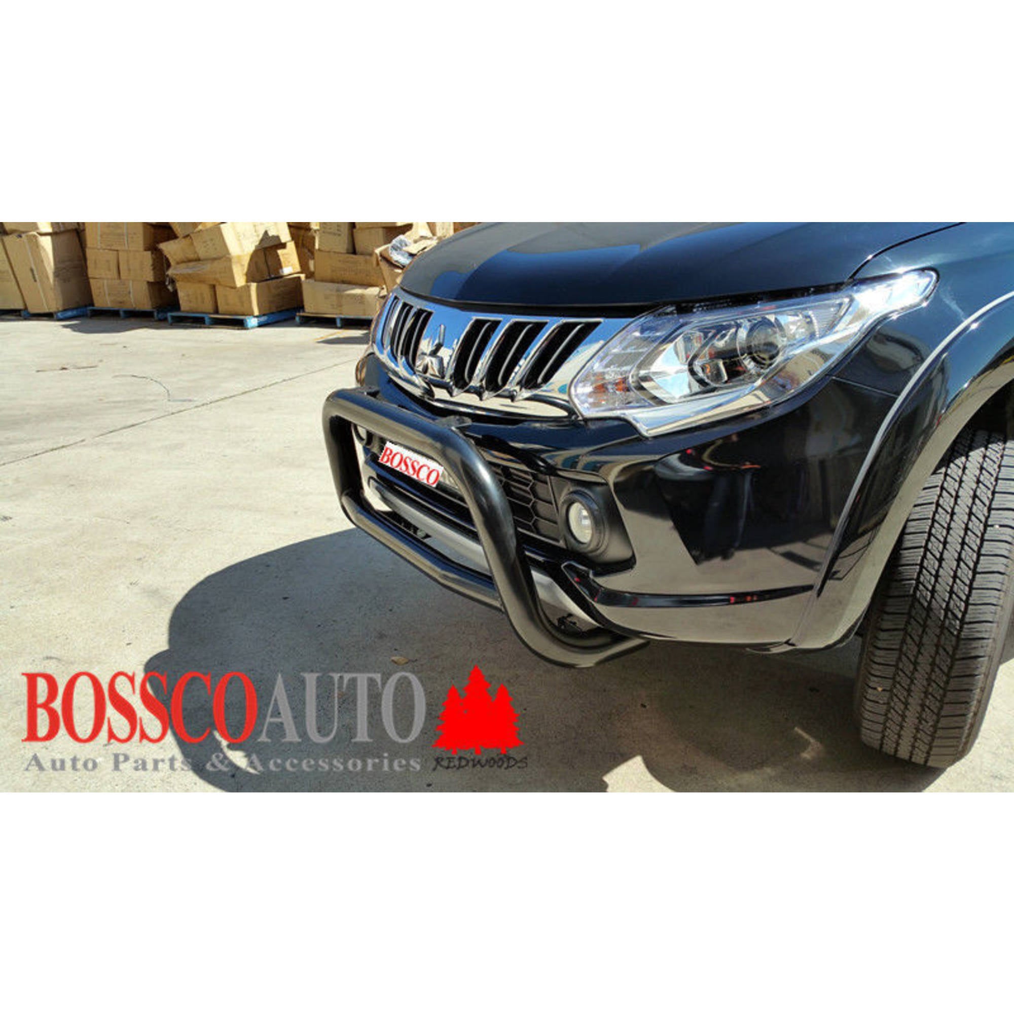 Black Aluminium Alloy Nudge Bar Suitable for Mitsubishi Triton 2015-2019