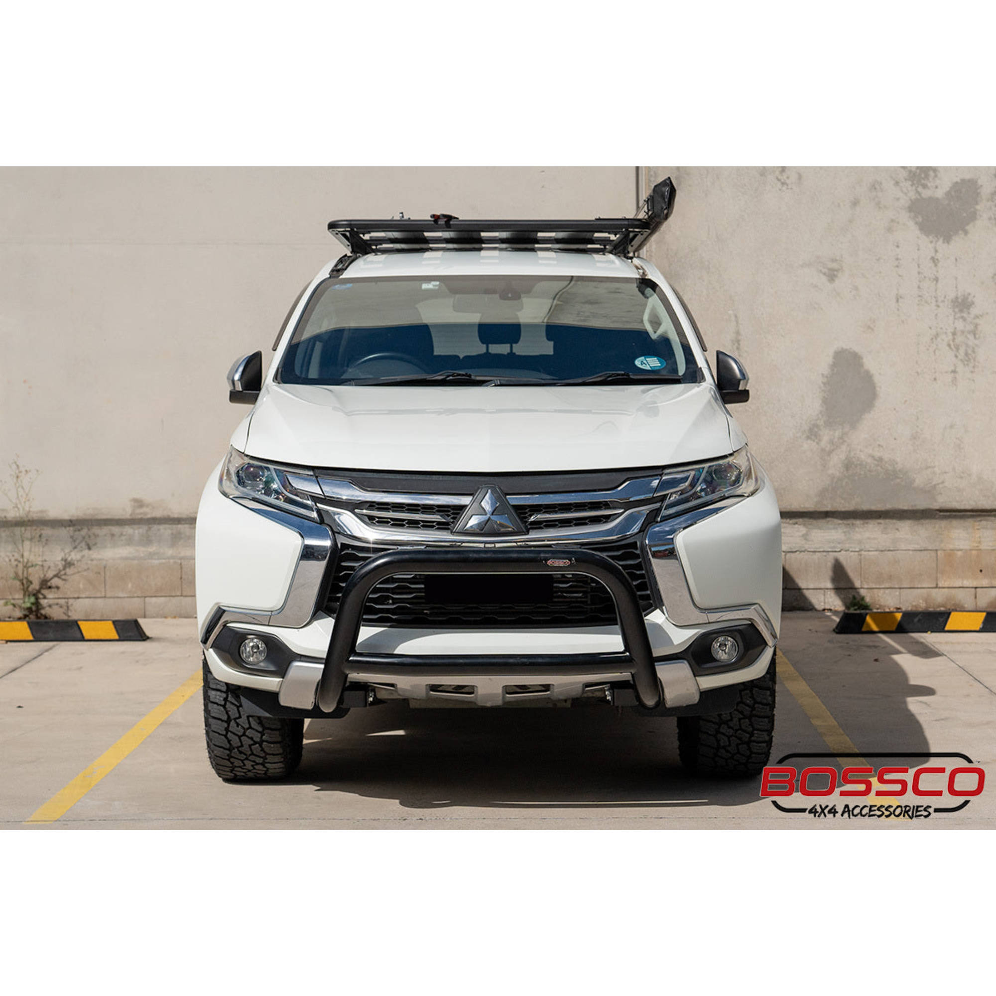 Black Nudge Bar suitable for Mitsubishi Pajero Sport QE Series 2016-2019
