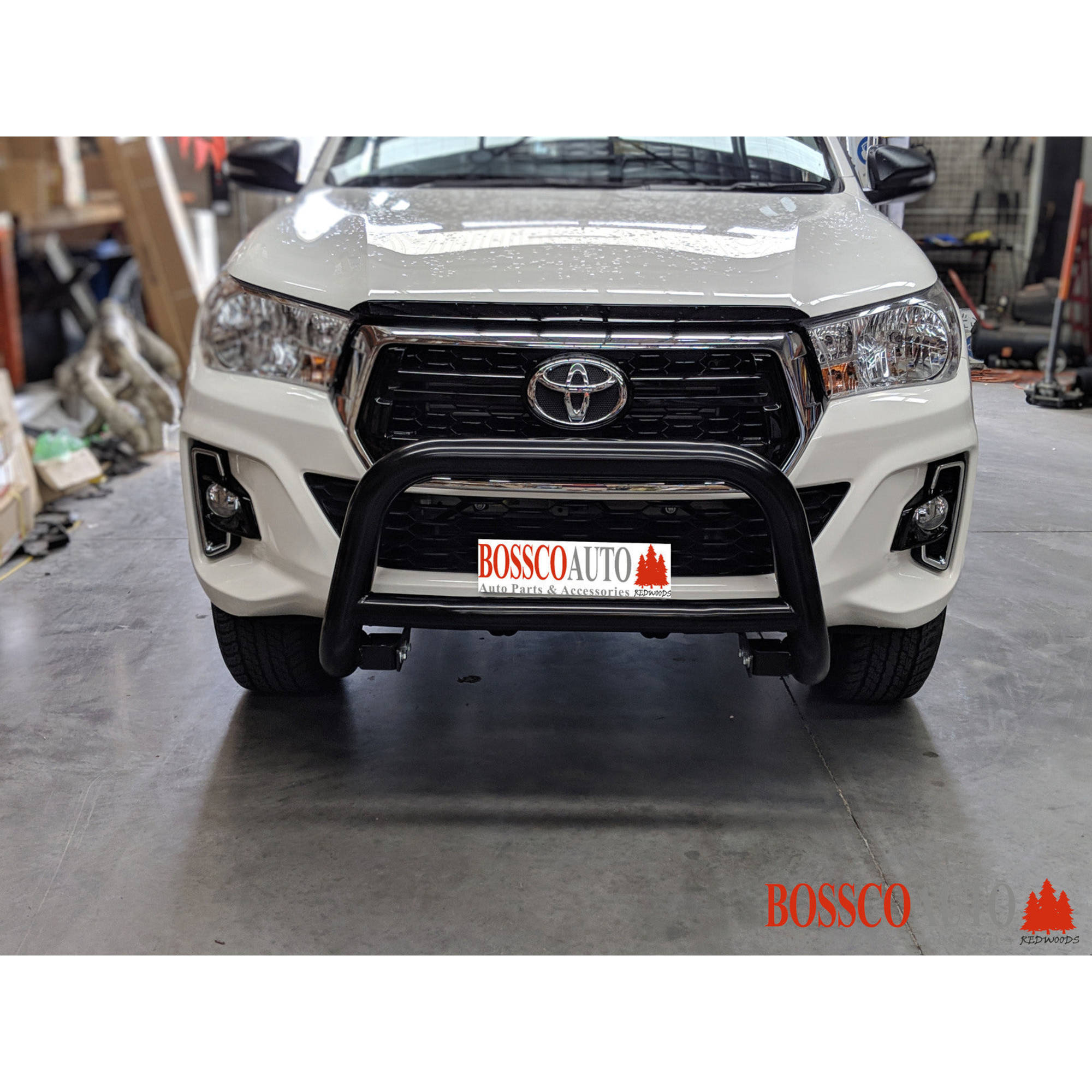Black Low Nudge bar suitable for Toyota Hilux 2015-2019