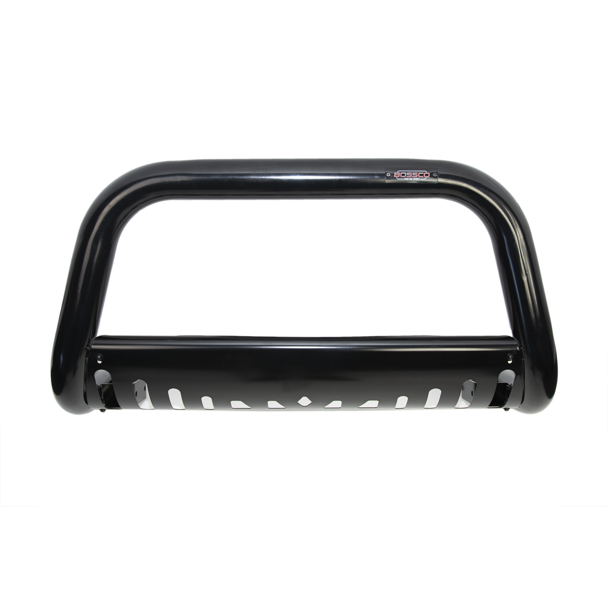 Black Nudge Bar with Skid Plate suitable for Holden Colorado 7 2012-2016