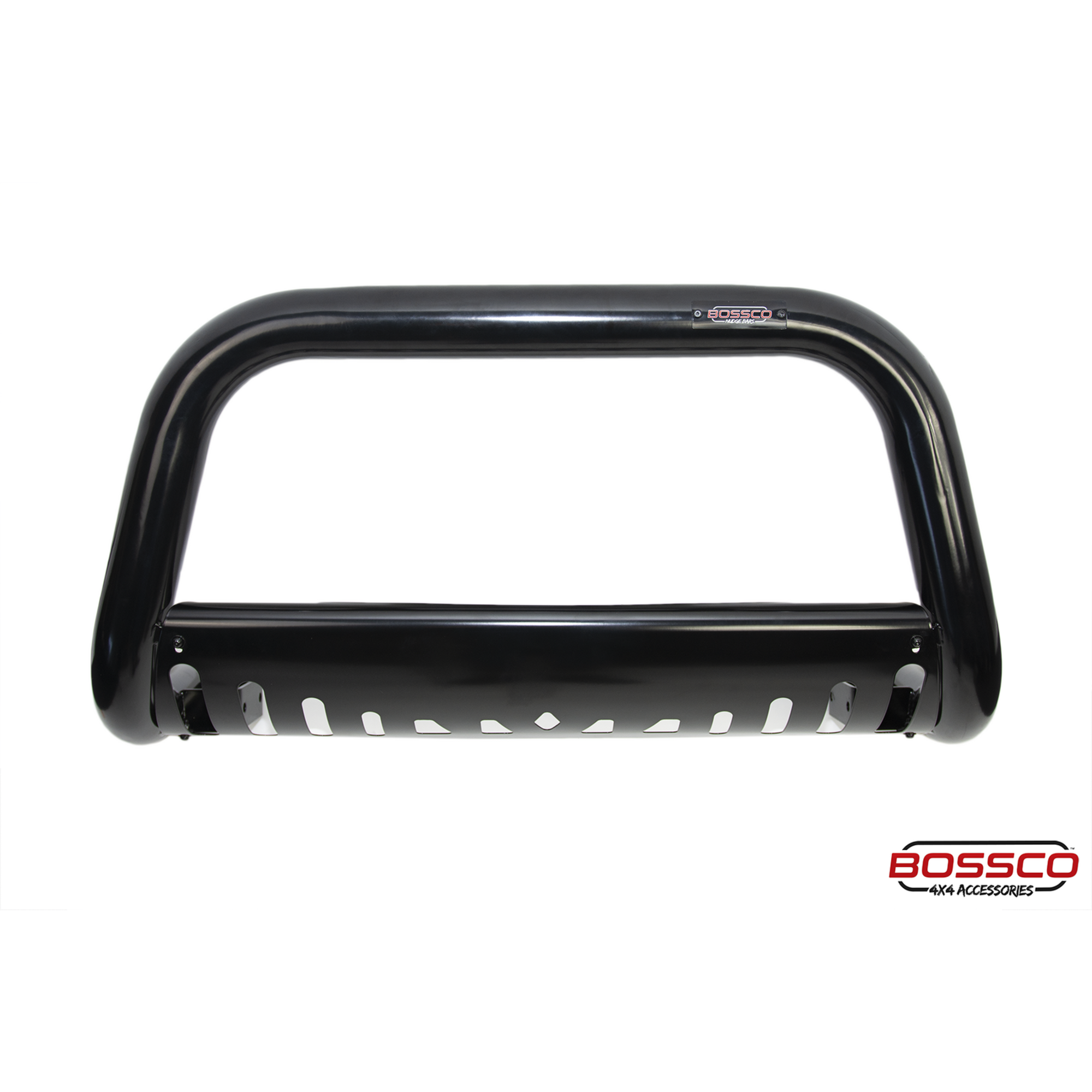 Black Nudge Bar with Skid Plate suitable for Isuzu MU-X 2012-2020