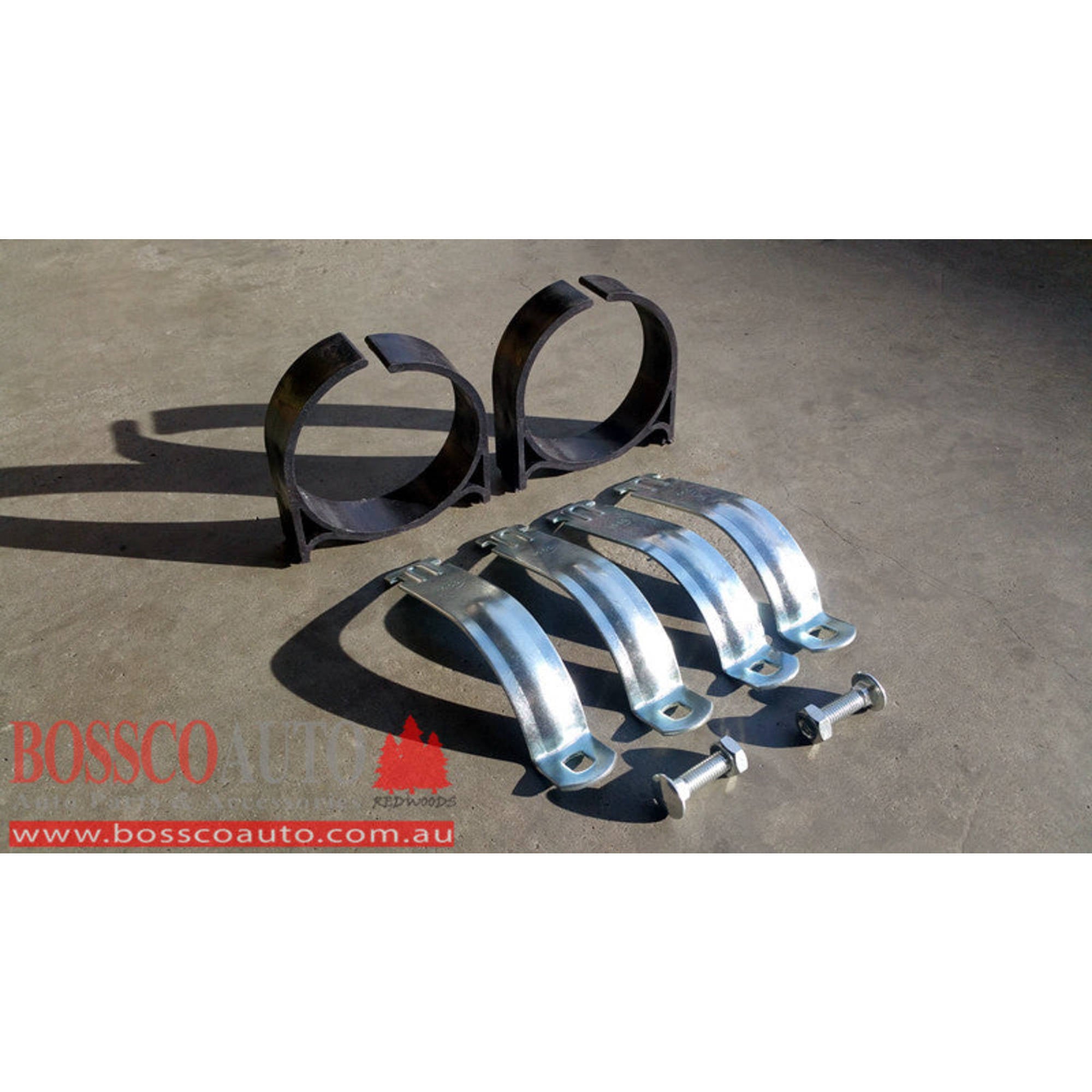 150mm Conduit / bazooka pipe clamps - set of 2