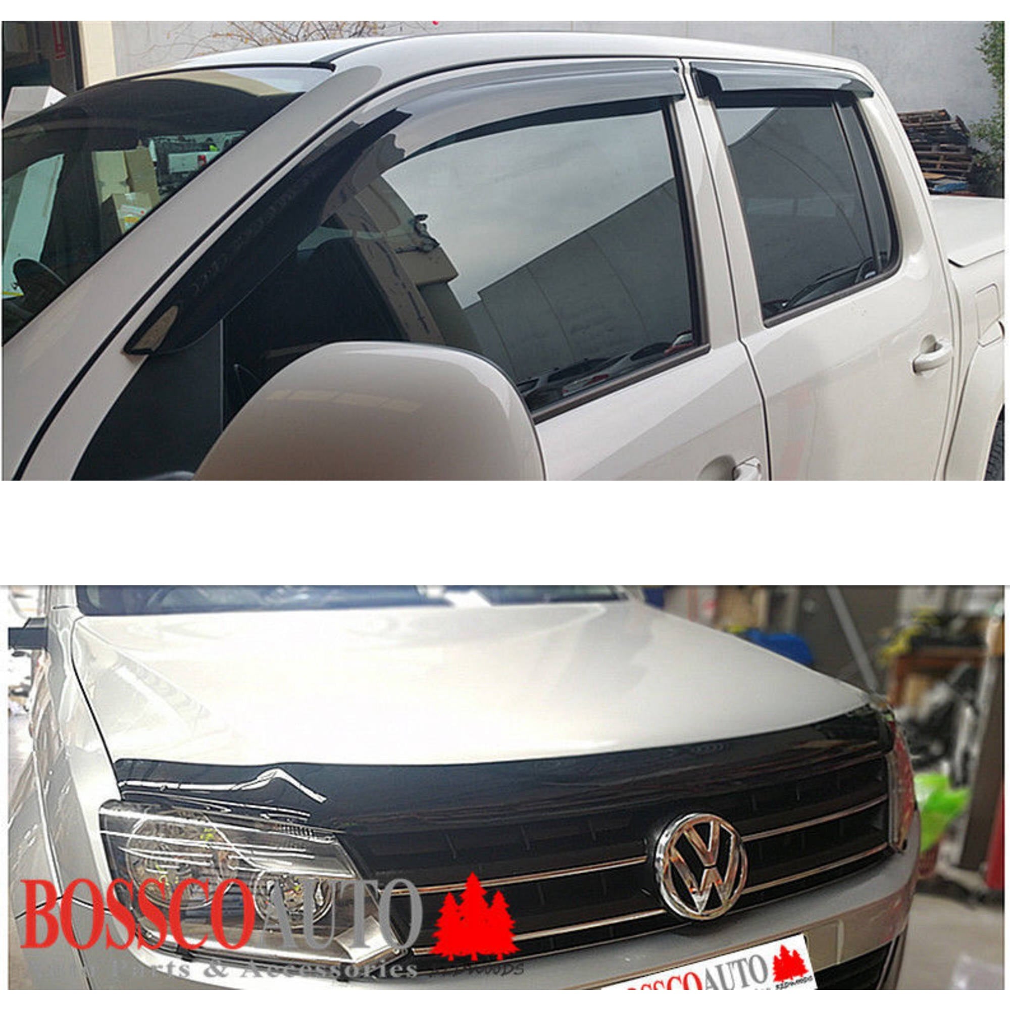 Weathershields and Bonnet Protector Suitable For Volkswagen Amarok 2H 2009-2022
