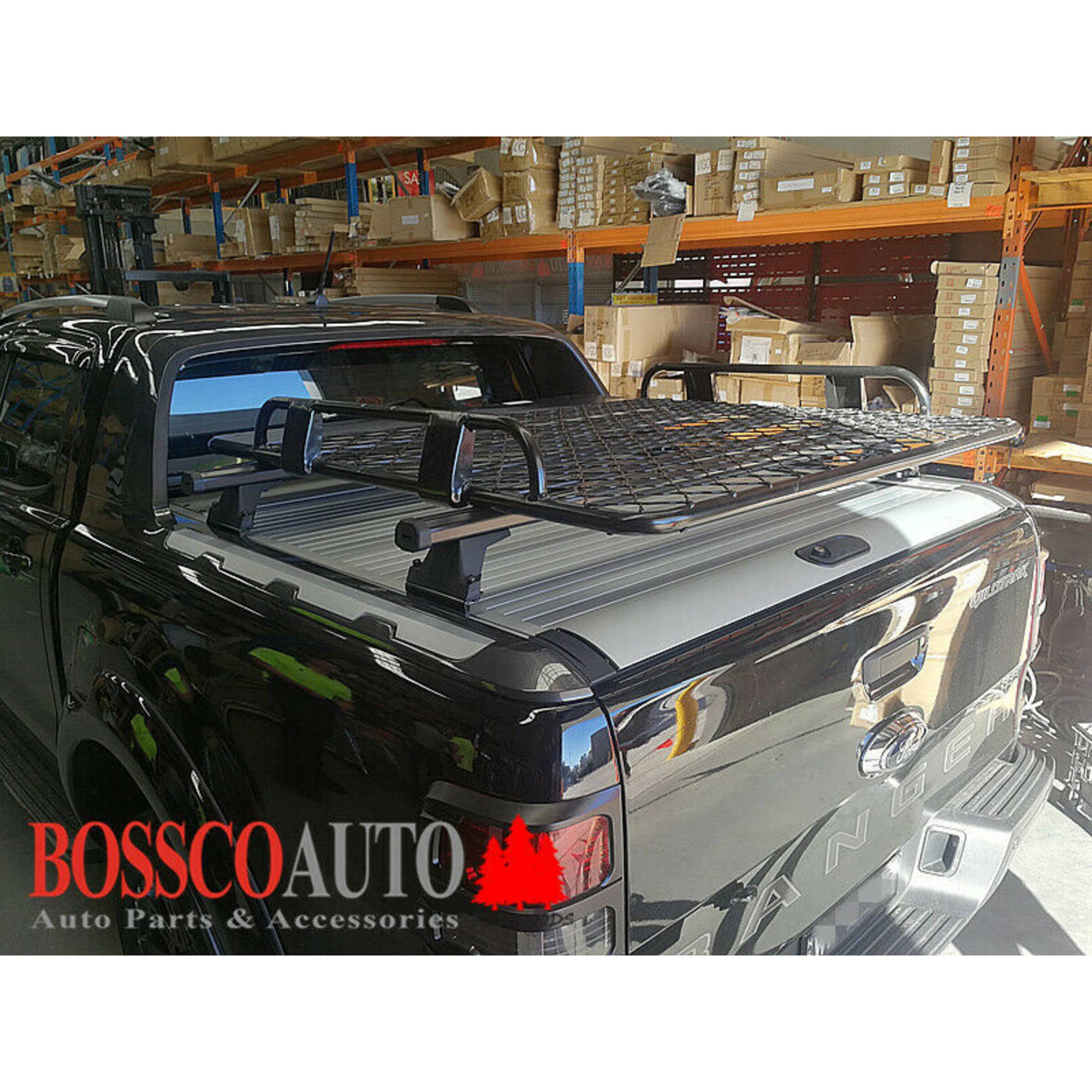 Rear Cargo Roller Tracks Racks and Baskets Suitable for Ford Ranger Wildtrak 2012-2018