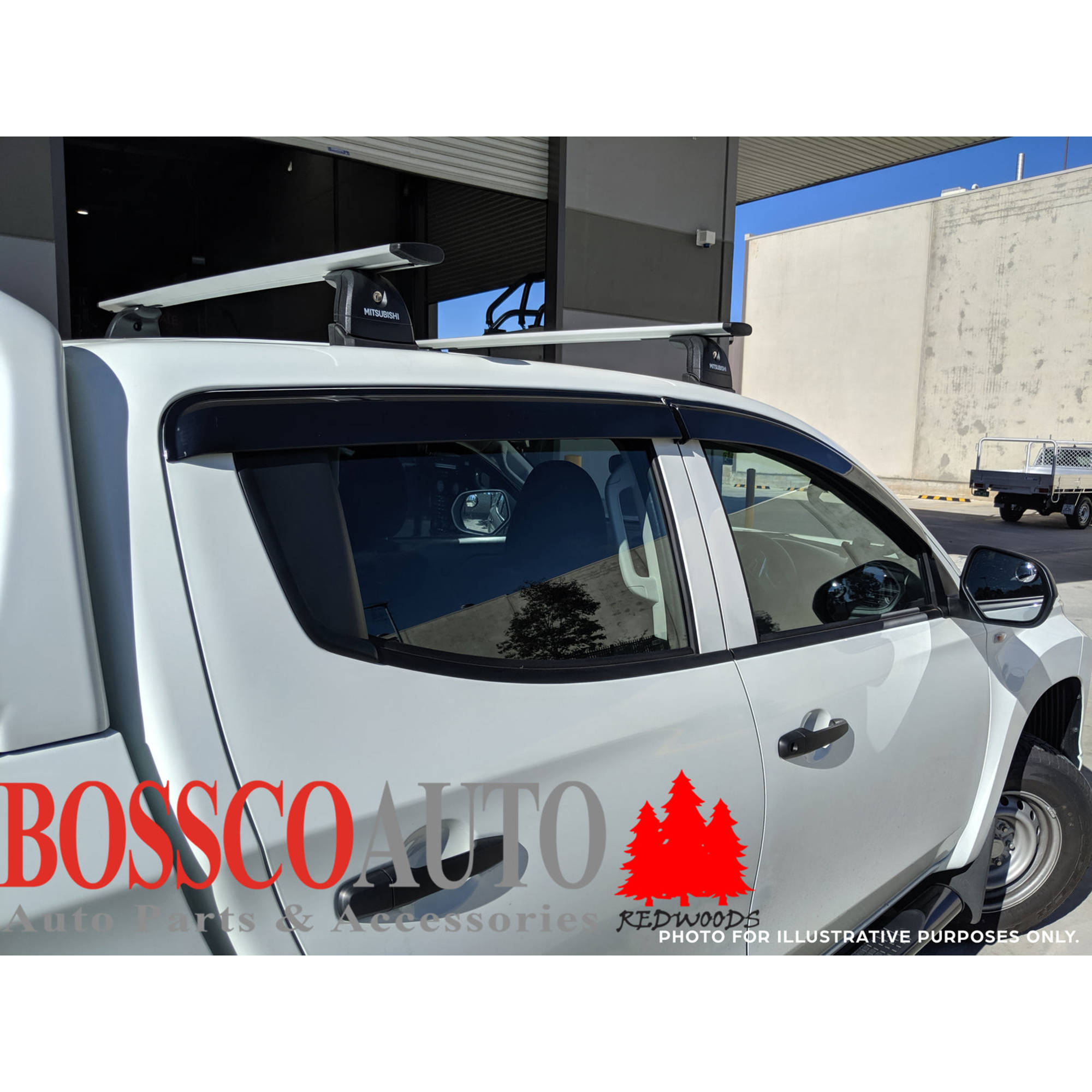 Tinted Slimline Weathershield Suitable For Mitsubishi Triton MR Series 2019-2023