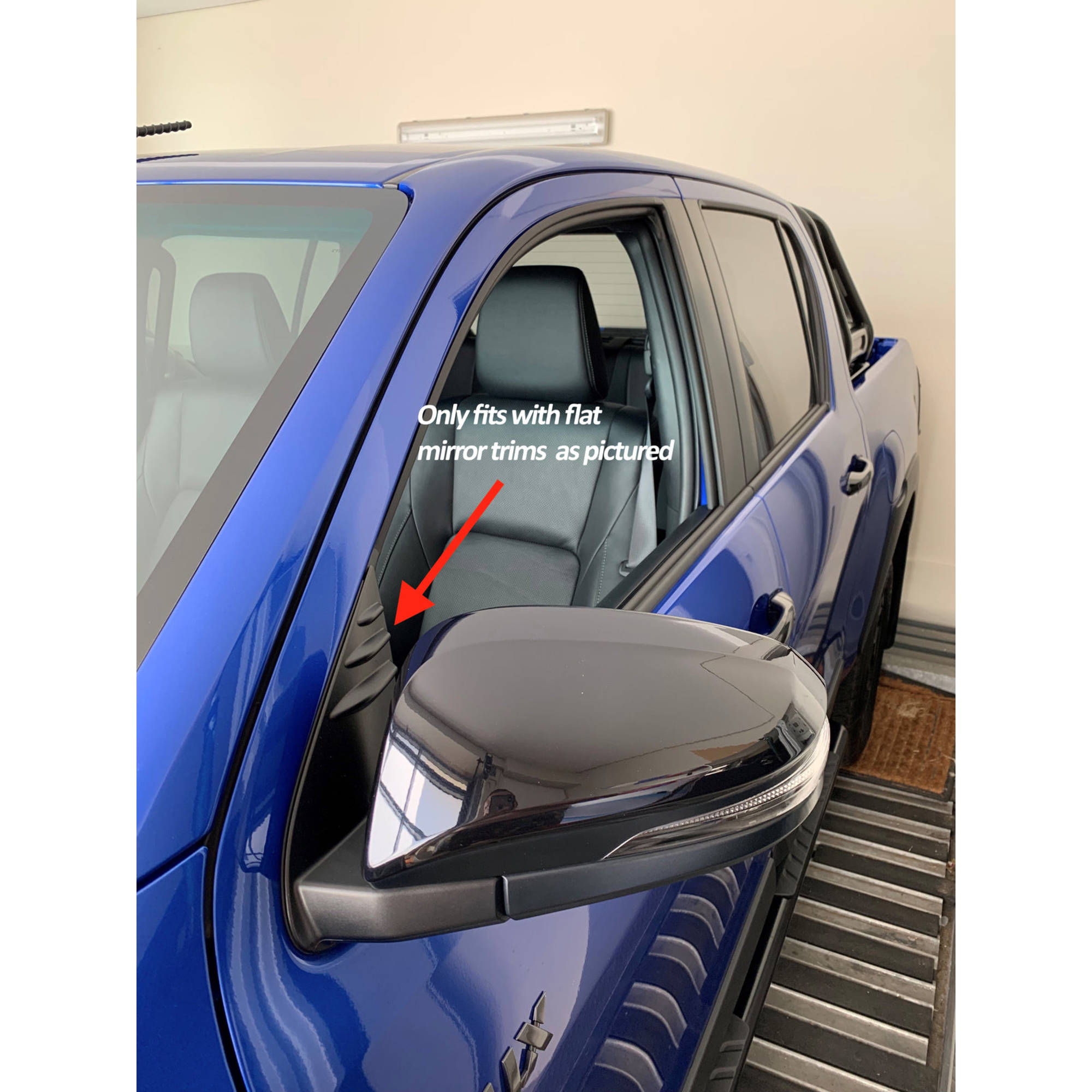 Tinted Weathershields suitable for Toyota Hilux Extra Cab 2015-2022