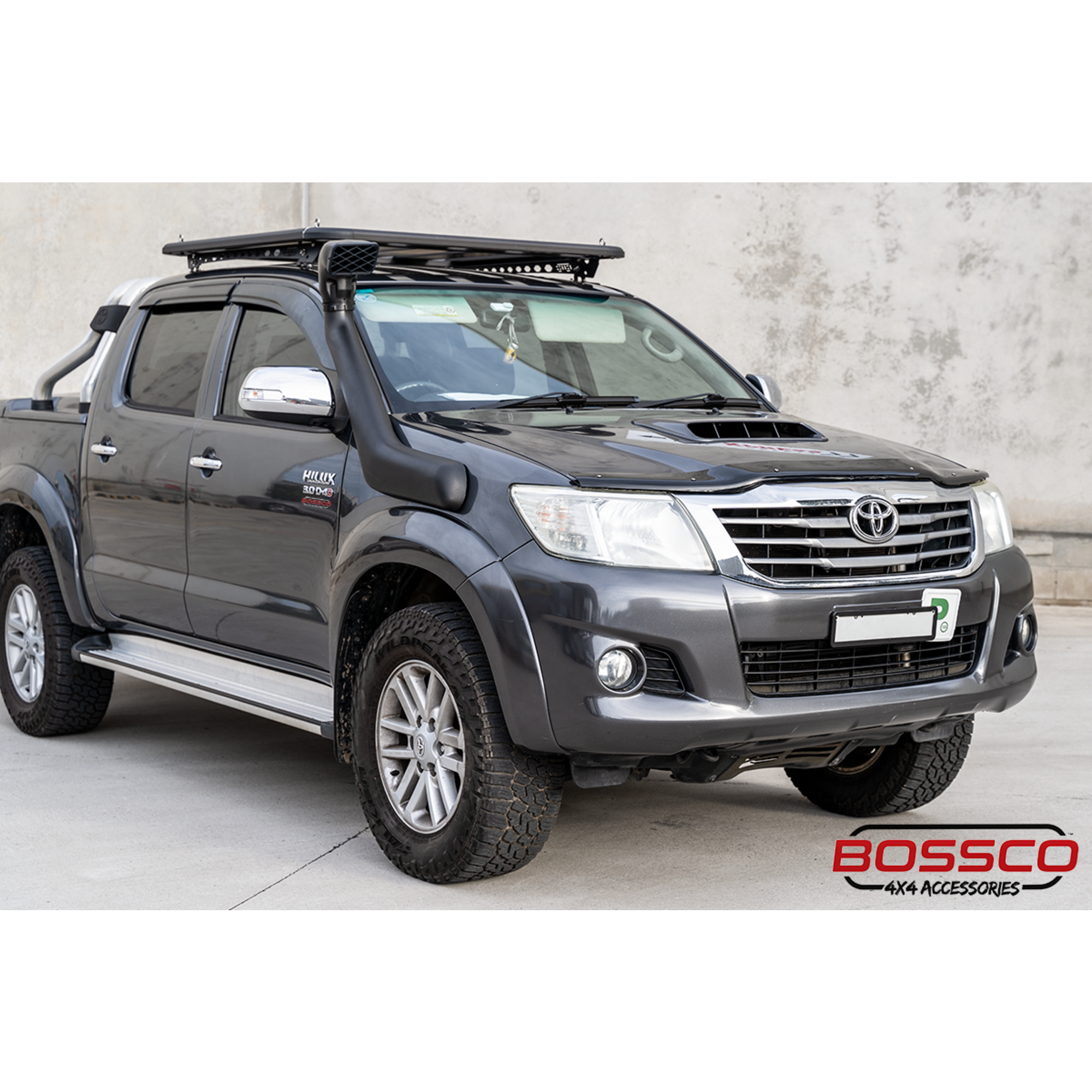 Black Snorkel Air Intake Kit suitable for Toyota Hilux 2005-2015