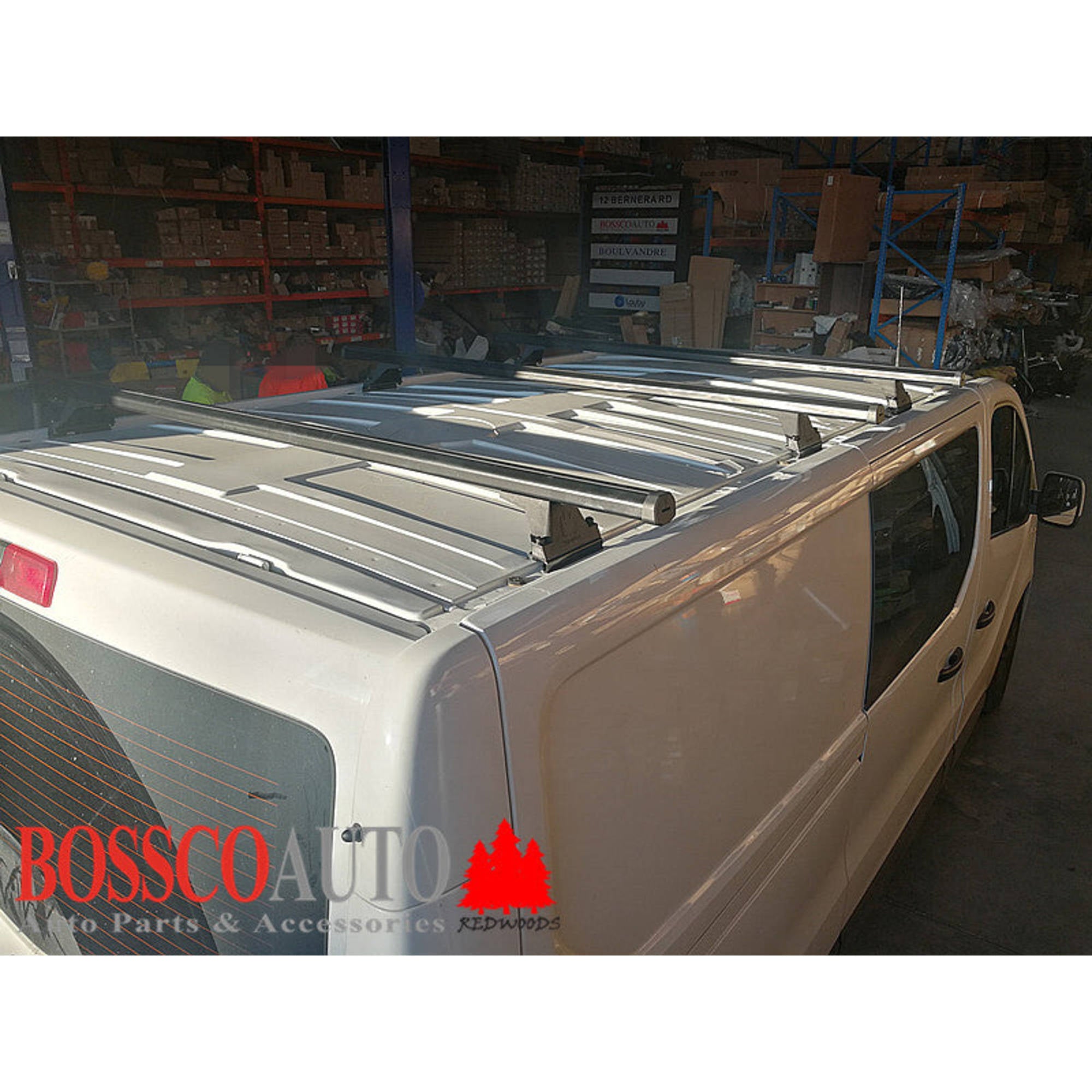 Set of 4 Black Heavy Duty Roof Racks for Renault Trafic X82 Van 2017-2023