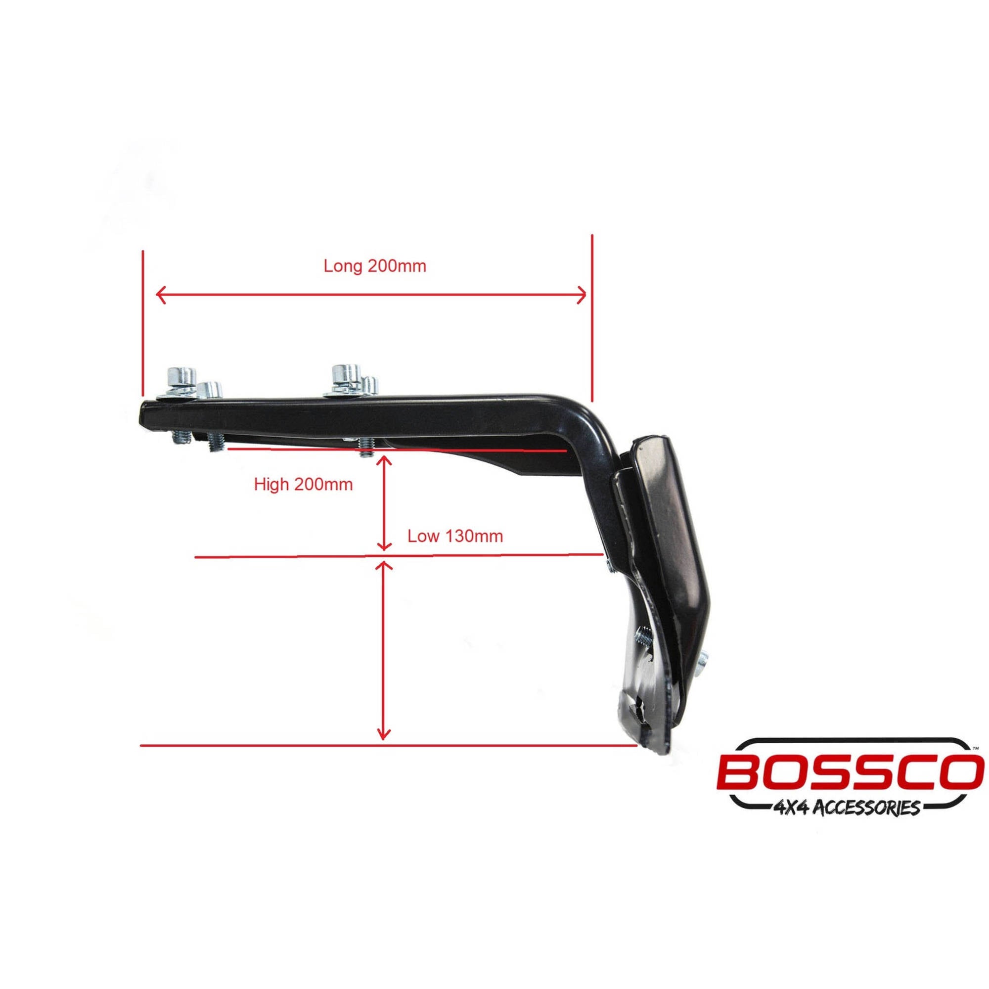 Set of 1 Universal 6" Gutter Mount Bracket for Low Roof Roof Basket