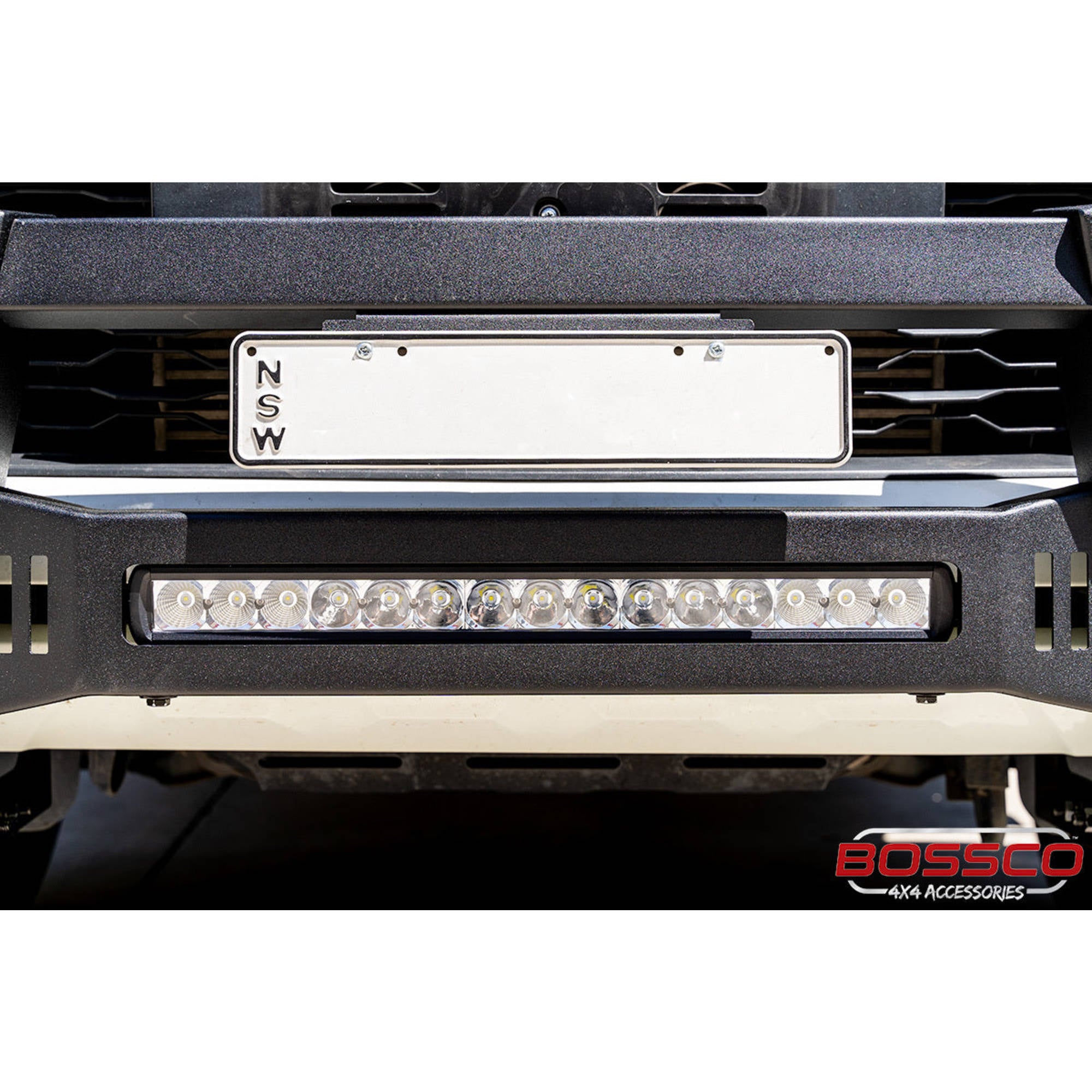 Matte Black Modular Nudge Bar with Integrated Light Bar Suitable For Mitsubishi Triton MR 2019-2023