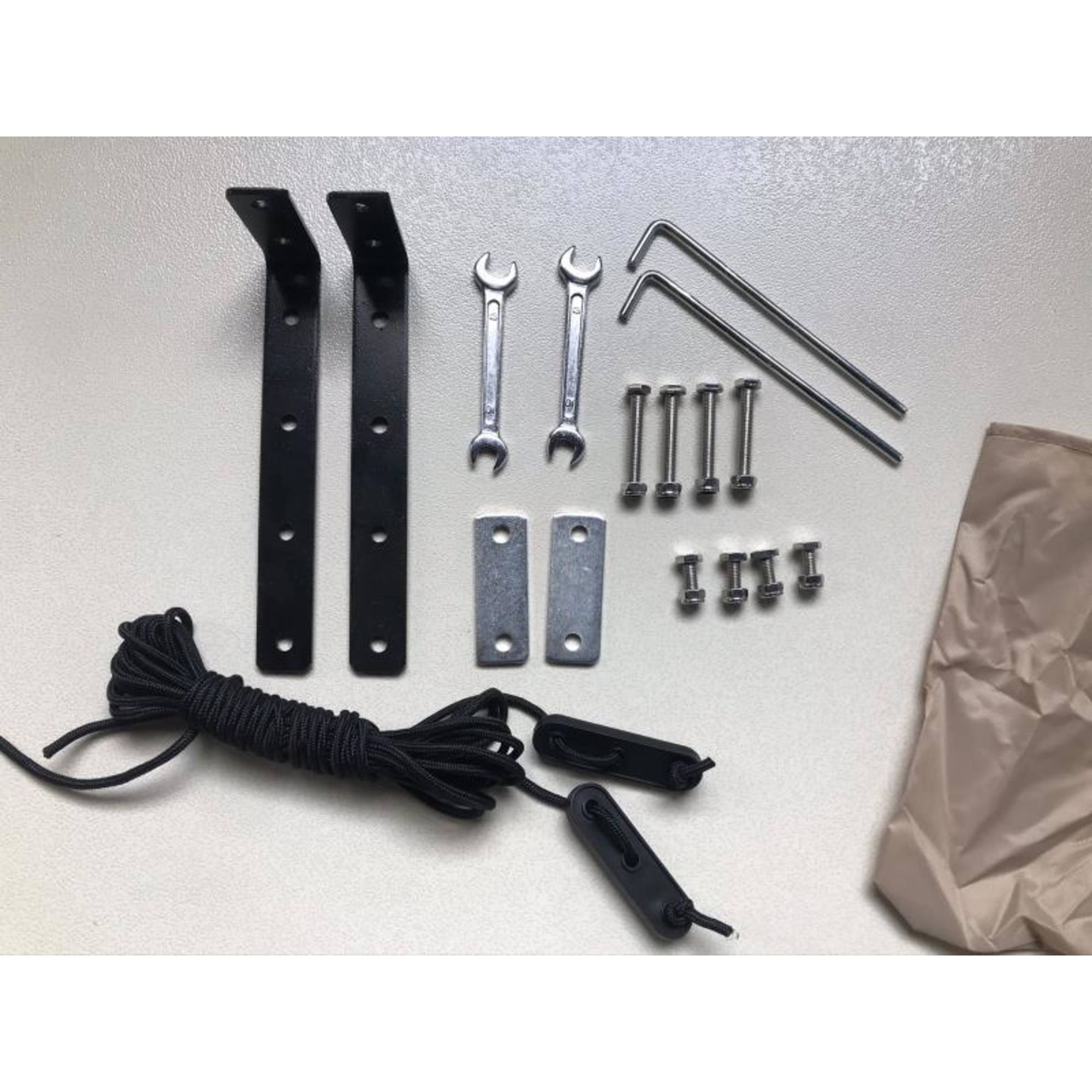 Bossco 2m x 2.5m Side Awning w/ Mounting Brackets