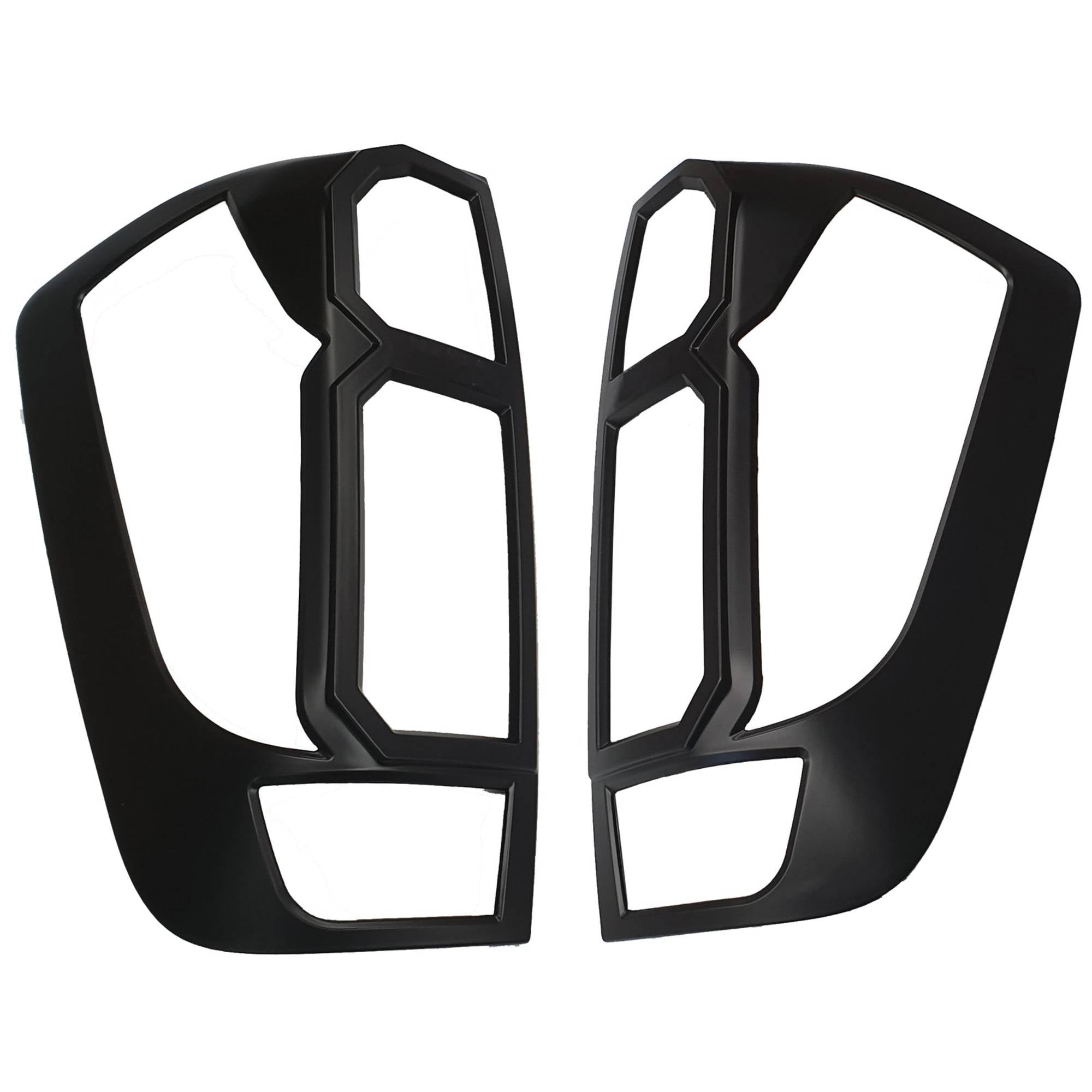 Rear Black Taillight Tail Light Trim Covers Suitable For Nissan Navara NP300 SL Facelift 2021-2025
