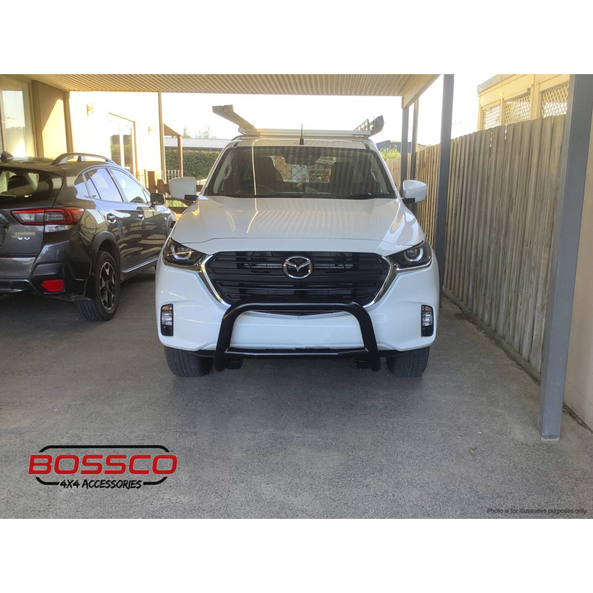 Stainless Steel Low Nudge Bar with Skid Plate suitable for Mazda BT-50 TF 2020-2025