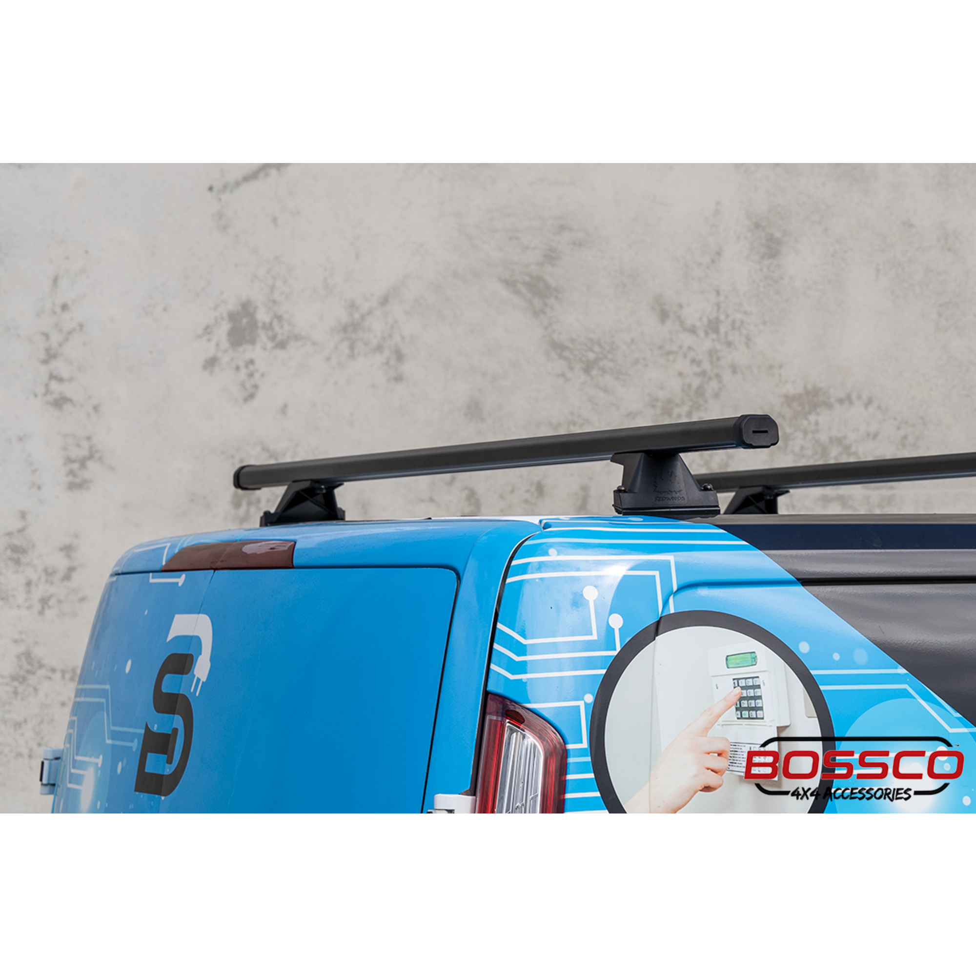 Set of 3 Heavy Duty Roof Racks suitable for Ford Transit VO 2014-2023 Low Roof Models