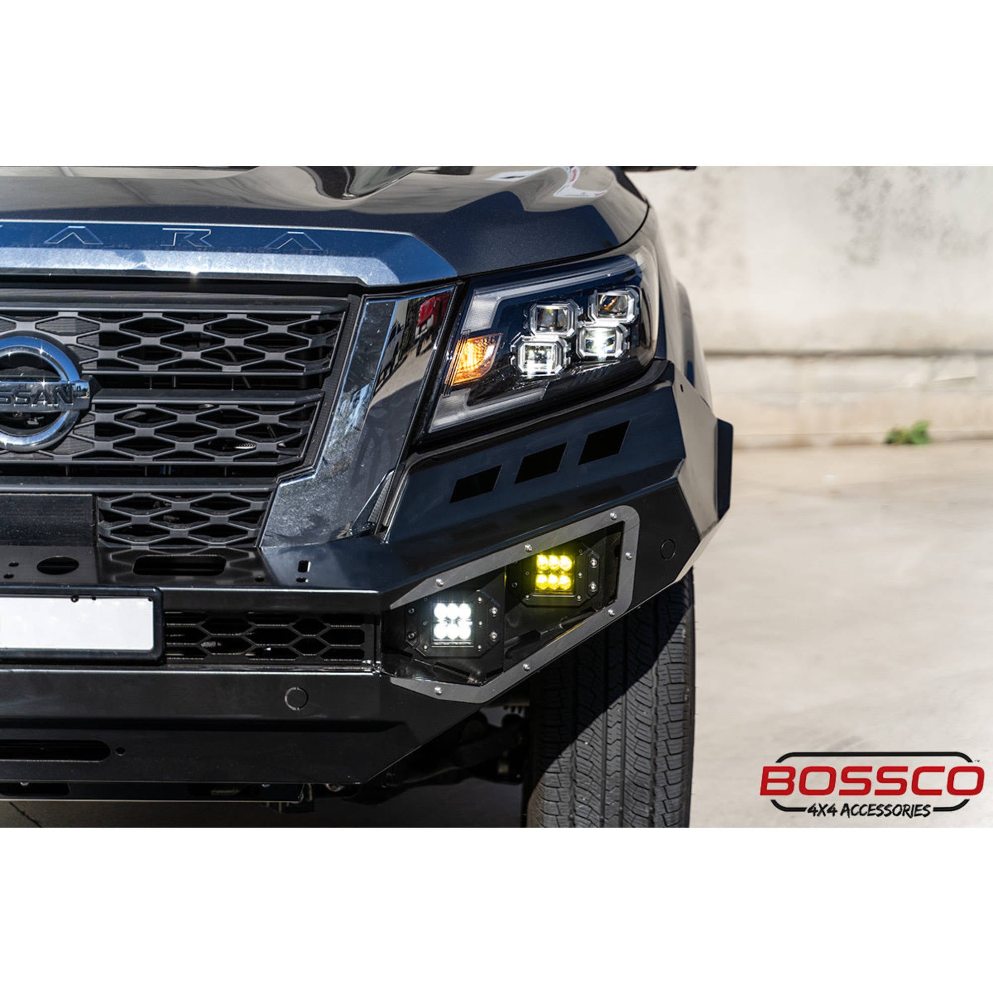 Monster No Loop Full Bumper Replacement Bull Bar Bullbar Suitable For Nissan Navara NP300 D23 2021-2025