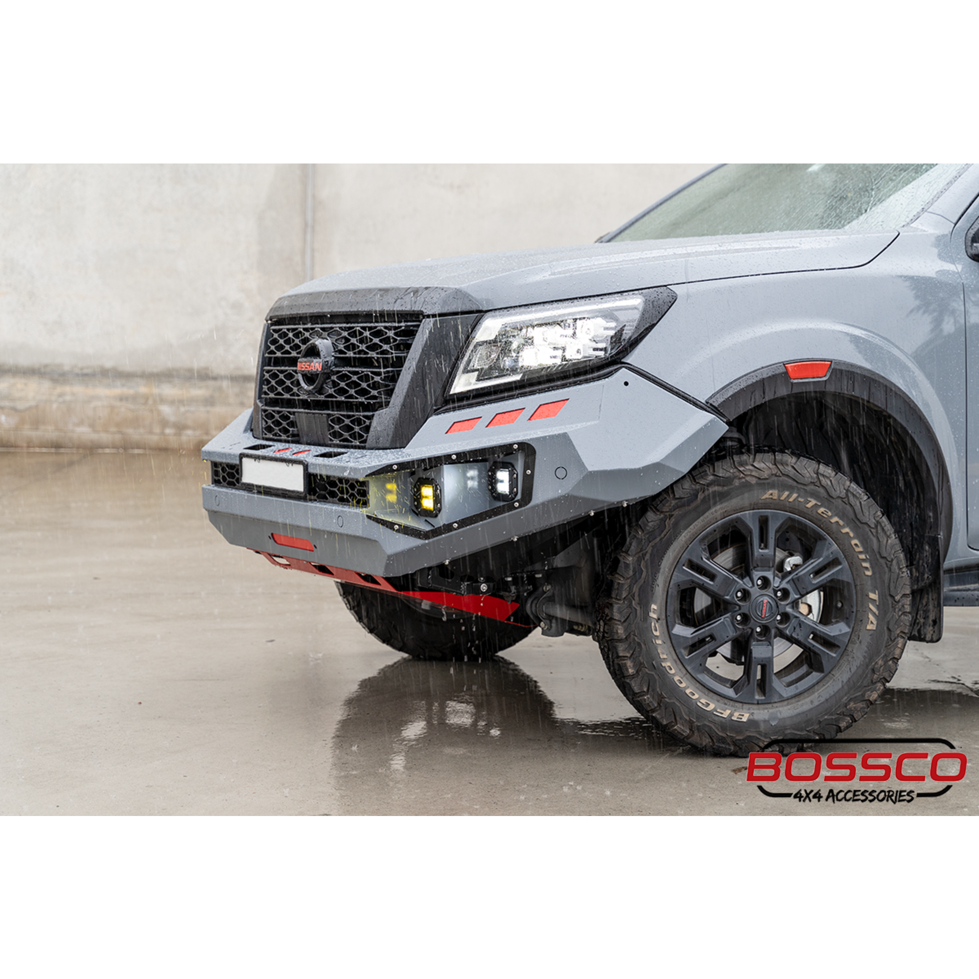 Monster No Loop Full Bumper Replacement Bull Bar Bullbar Suitable For Nissan Navara NP300 D23 2021-2025