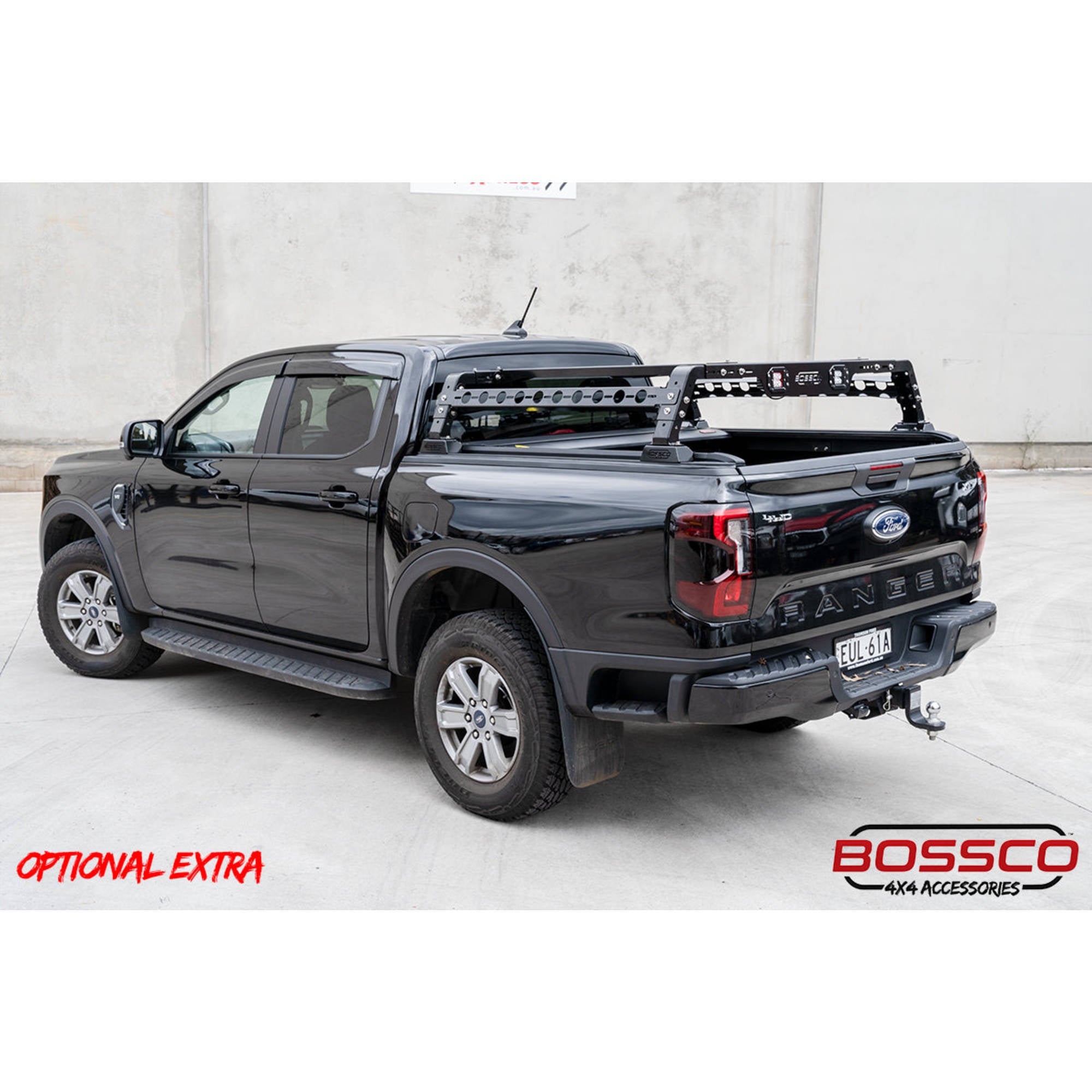 Black Manual Roller Shutter Suitable For NEXT GEN Ford Ranger 2022-2025