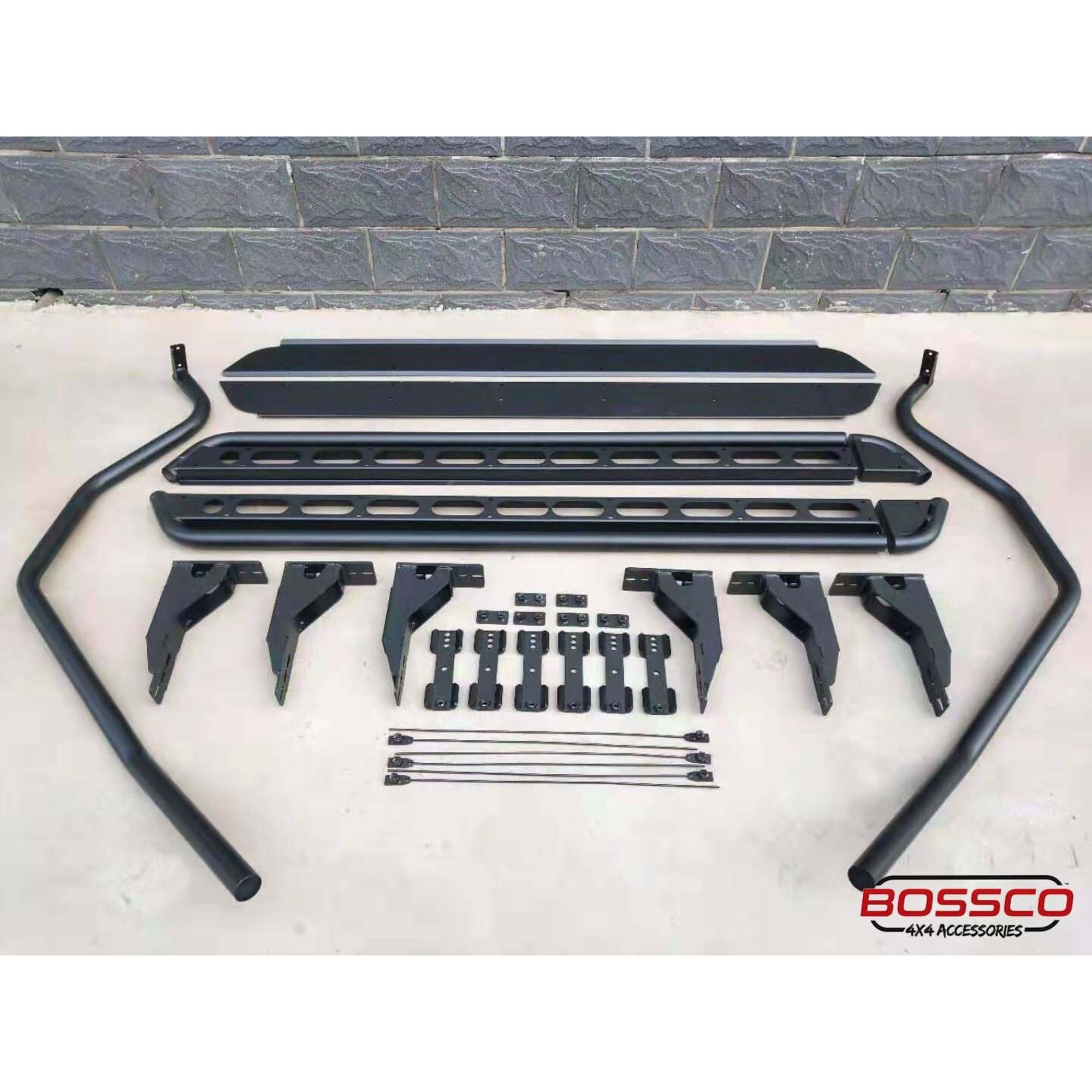 Chassis-Mounted Heavy Duty Side Steps & Brush Bars Suitable for VW AMAROK 2009-2022 - TEST FIT REQUIRED!