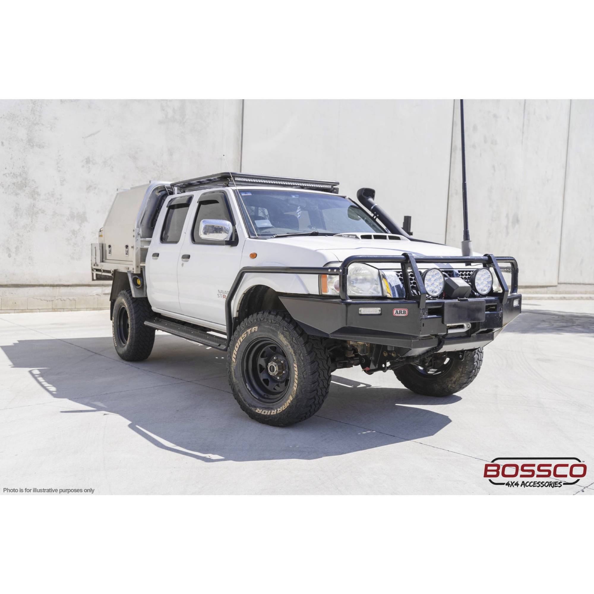 Chassis-Mounted Heavy Duty Side Steps & Brush Bars Suitable for VW AMAROK 2009-2022 - TEST FIT REQUIRED!