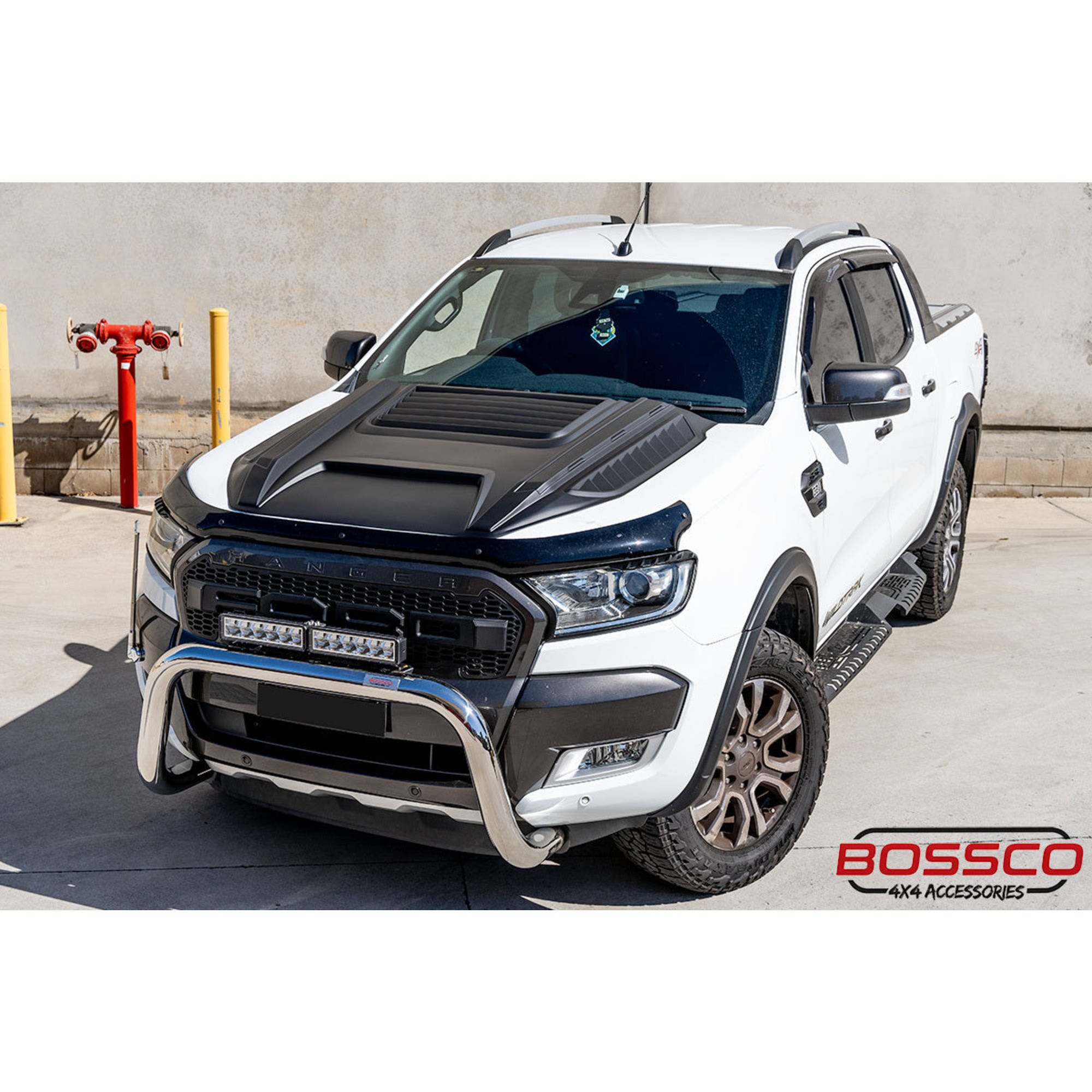 Stainless Steel Nudge Bar Suitable For Ford Ranger PX MKII 2015-2018 with Tech Pack & Front Sensors